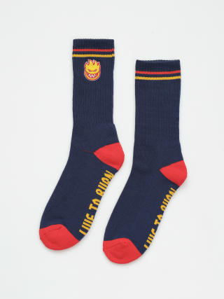 Spitfire Bighead Fill Emb Socks (navy/red/gold)
