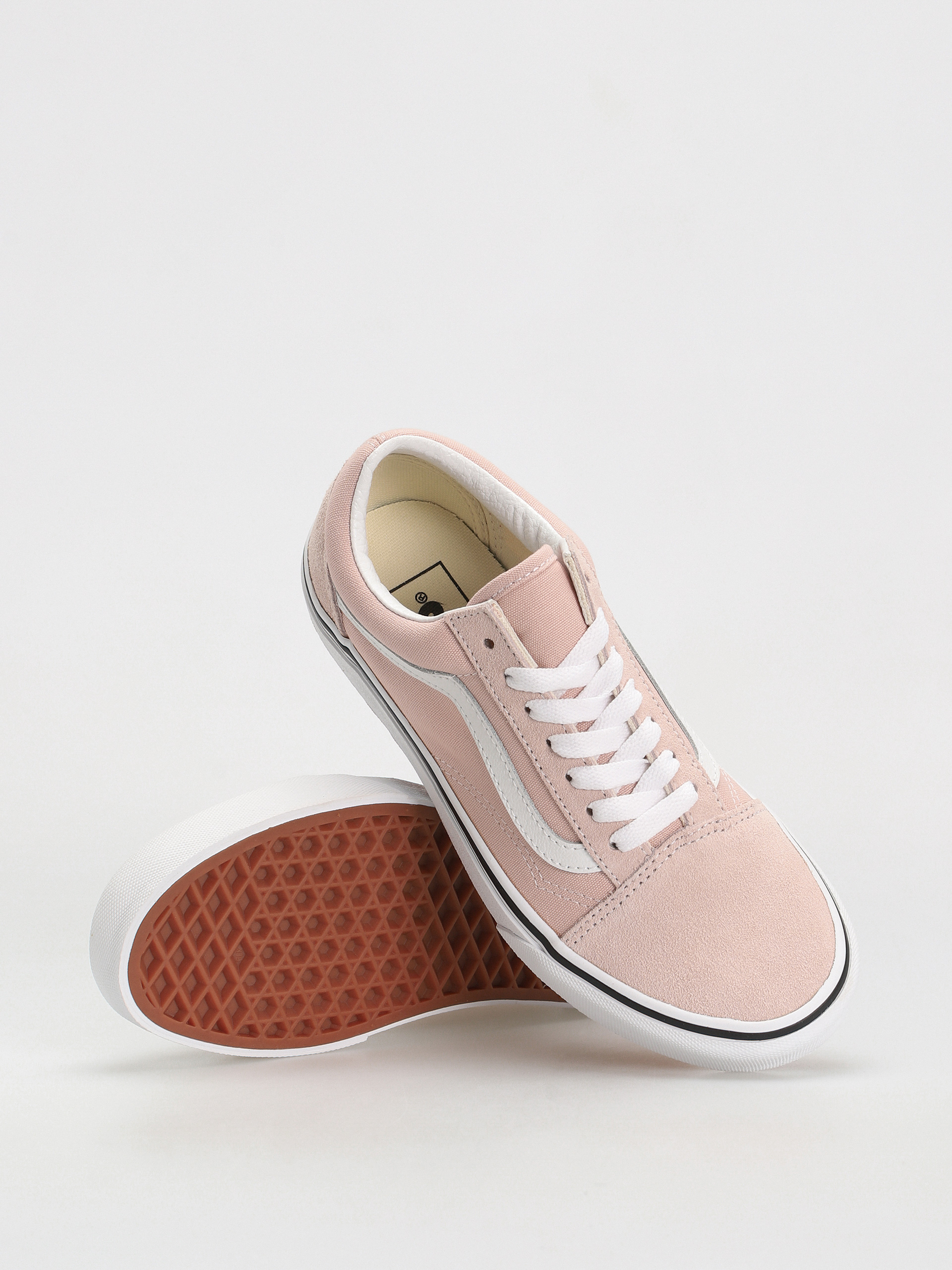 vans rose semelle marron