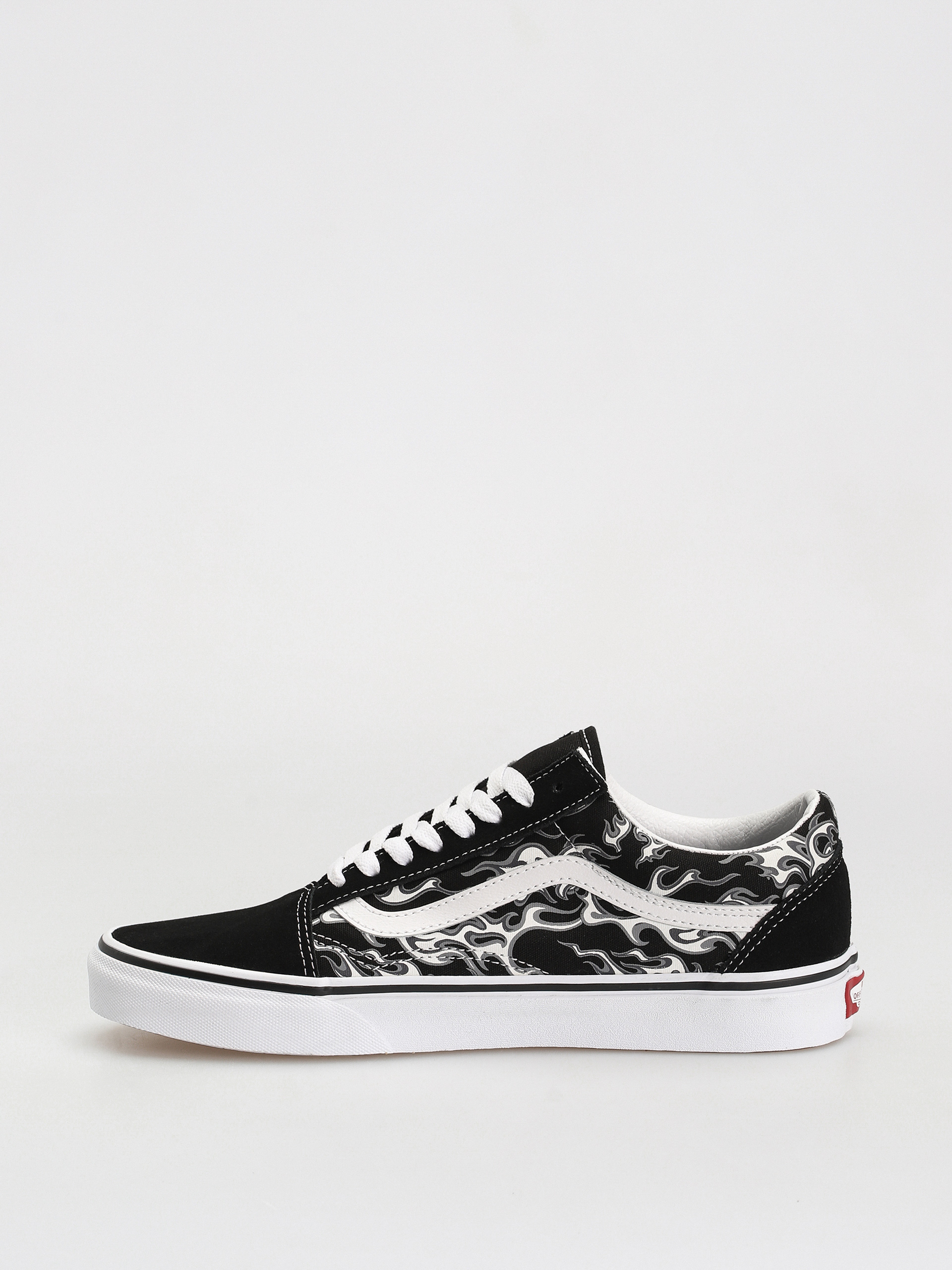 Vans Old Skool Shoes (flames black/true white)