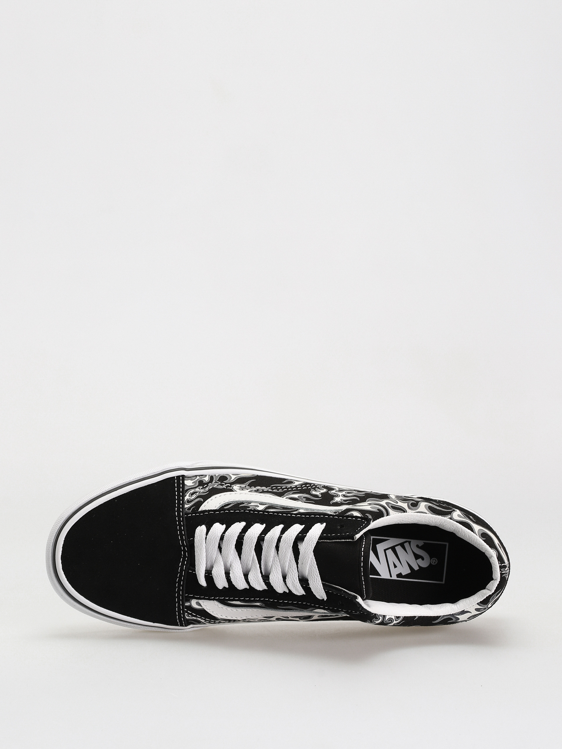 Vans Old Skool Shoes (flames black/true white)