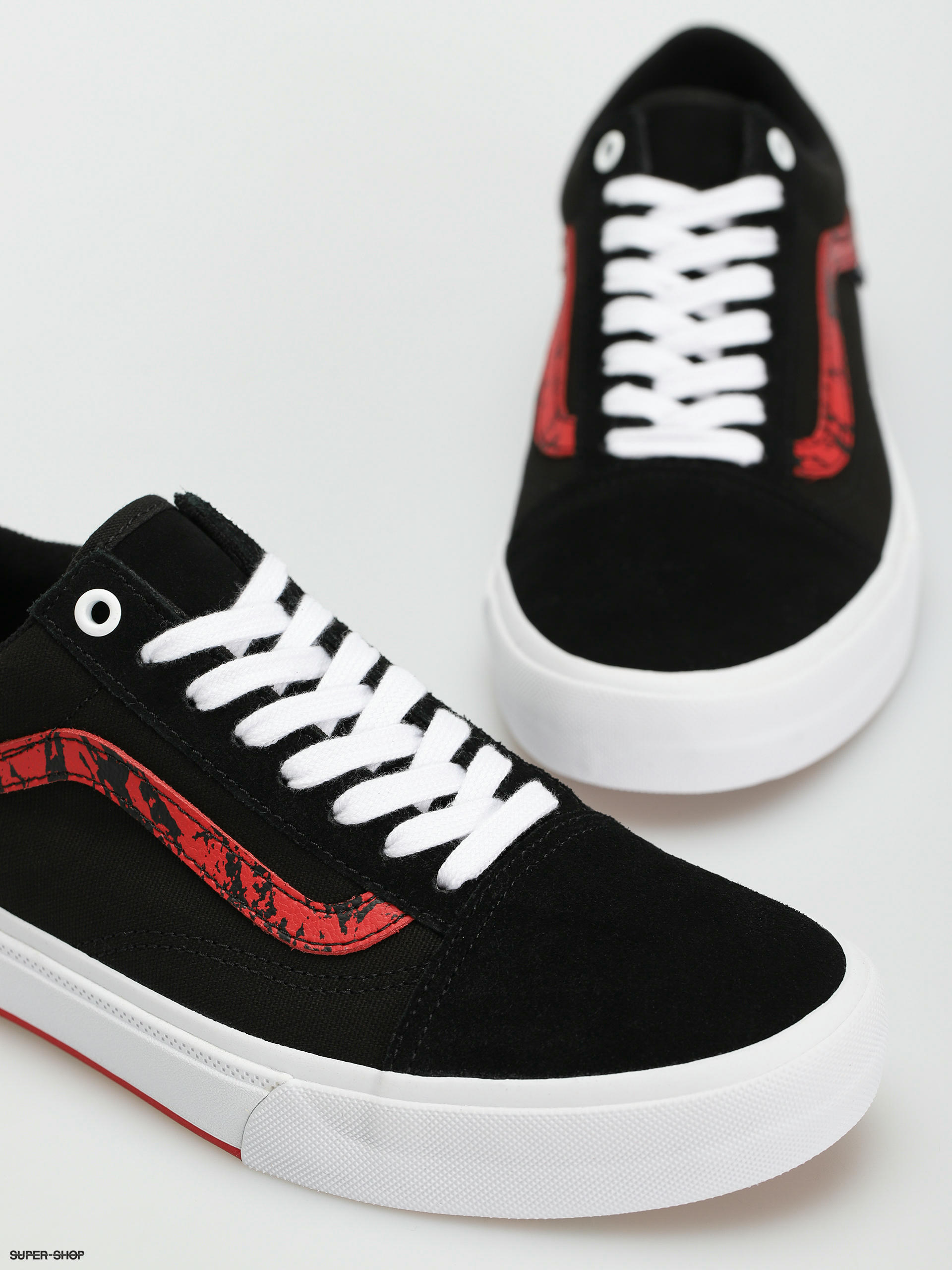 Vans Bmx Old Skool Shoes (marble black/white/red)