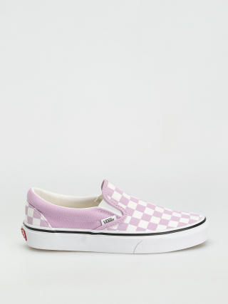 Vans Classic Slip On Shoes (color theory checkerboard lupine)