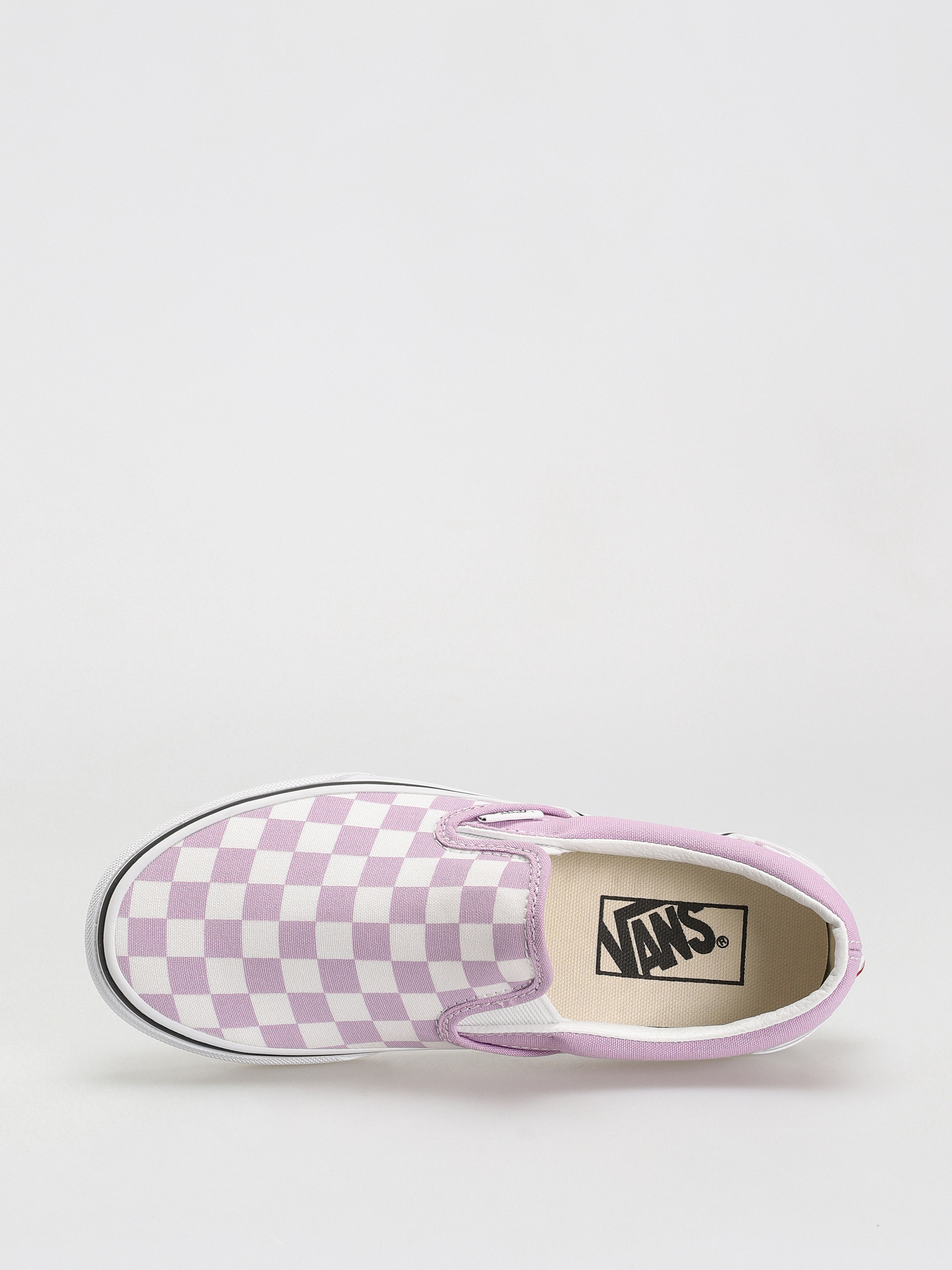 Vans Classic Slip On Shoes (color theory checkerboard lupine)