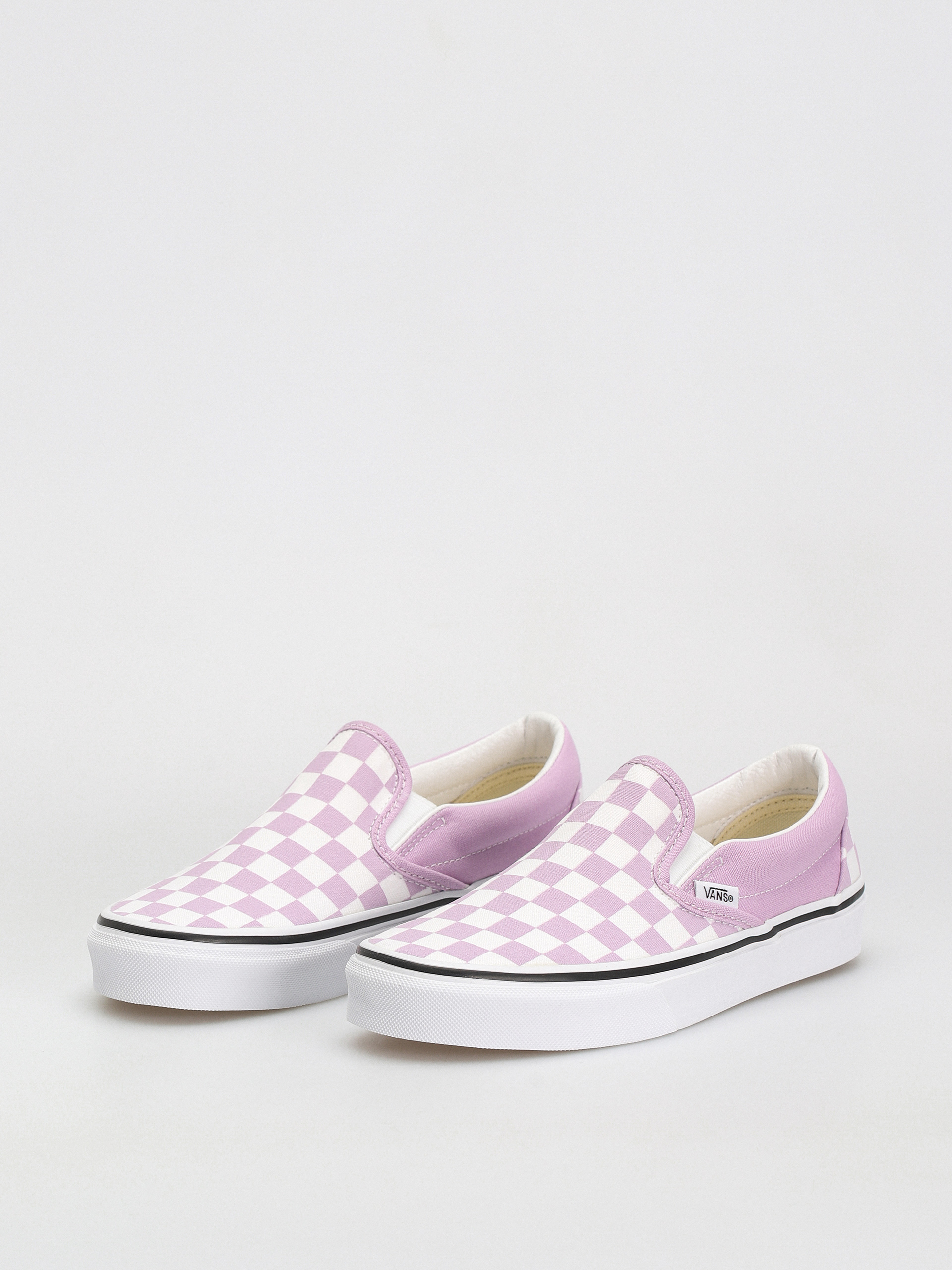 Vans Classic Slip On Shoes (color theory checkerboard lupine)
