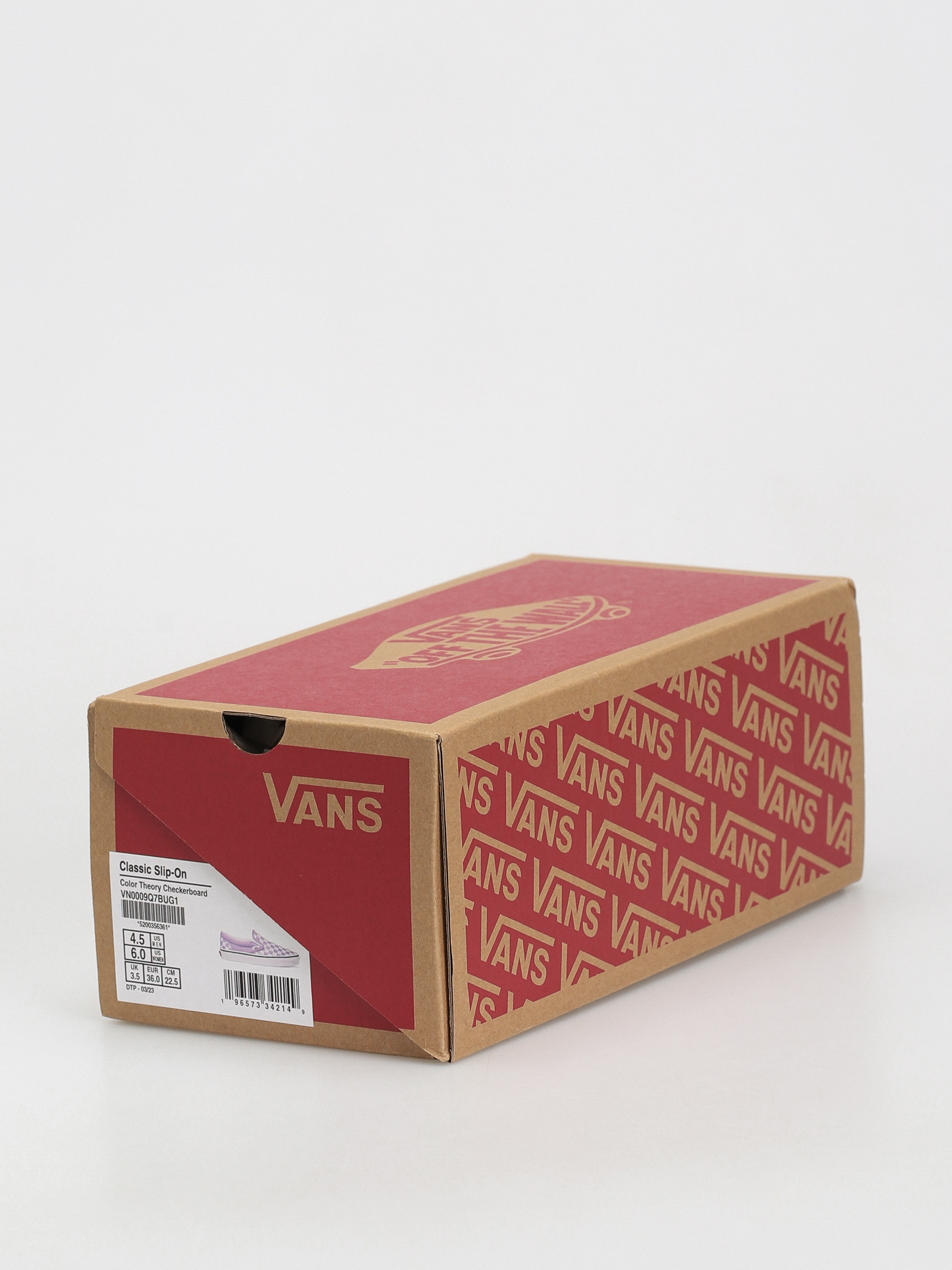Vans Classic Slip On Shoes (color theory checkerboard lupine)