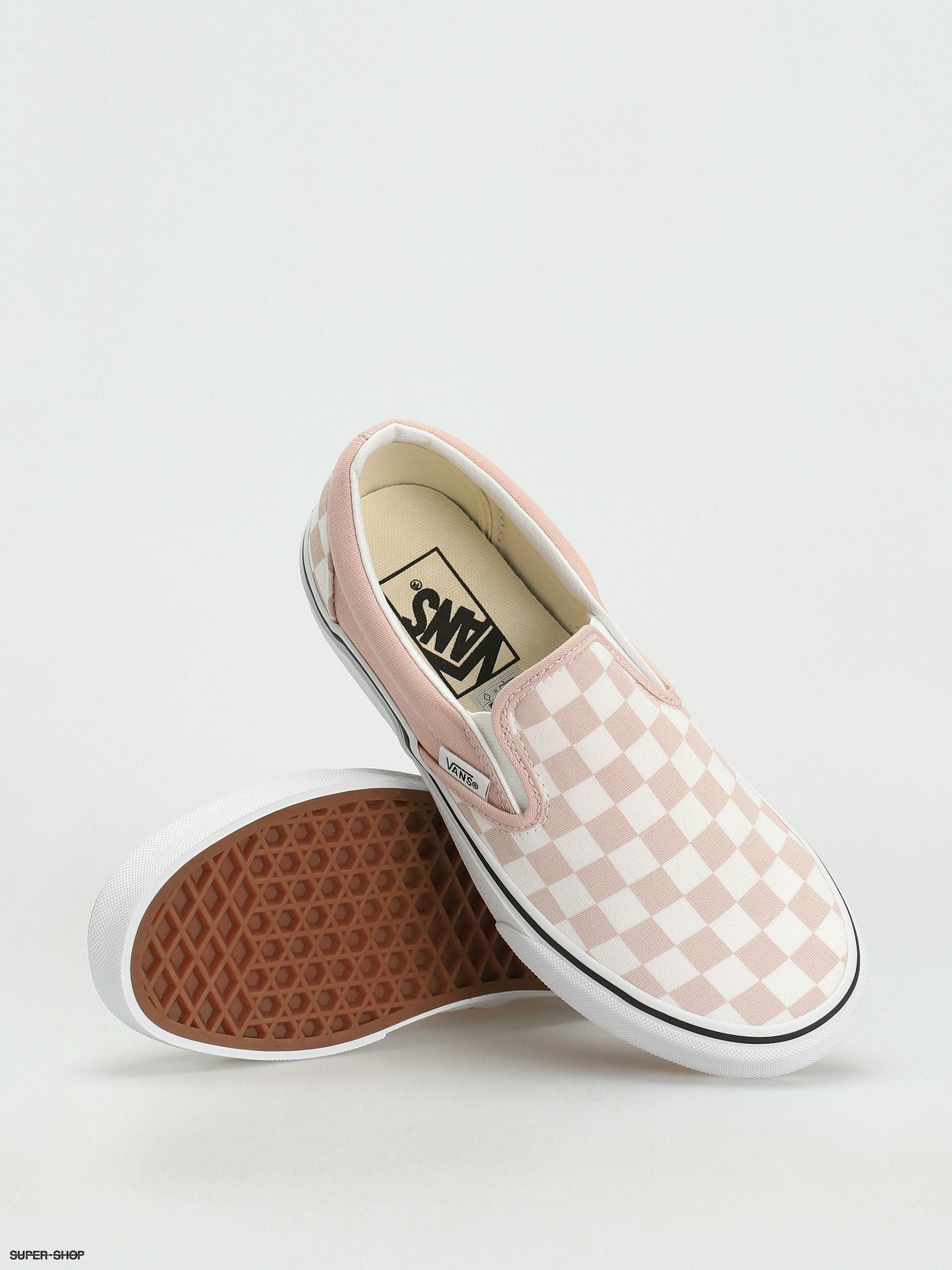 Vans rose 2024 checkered shoes