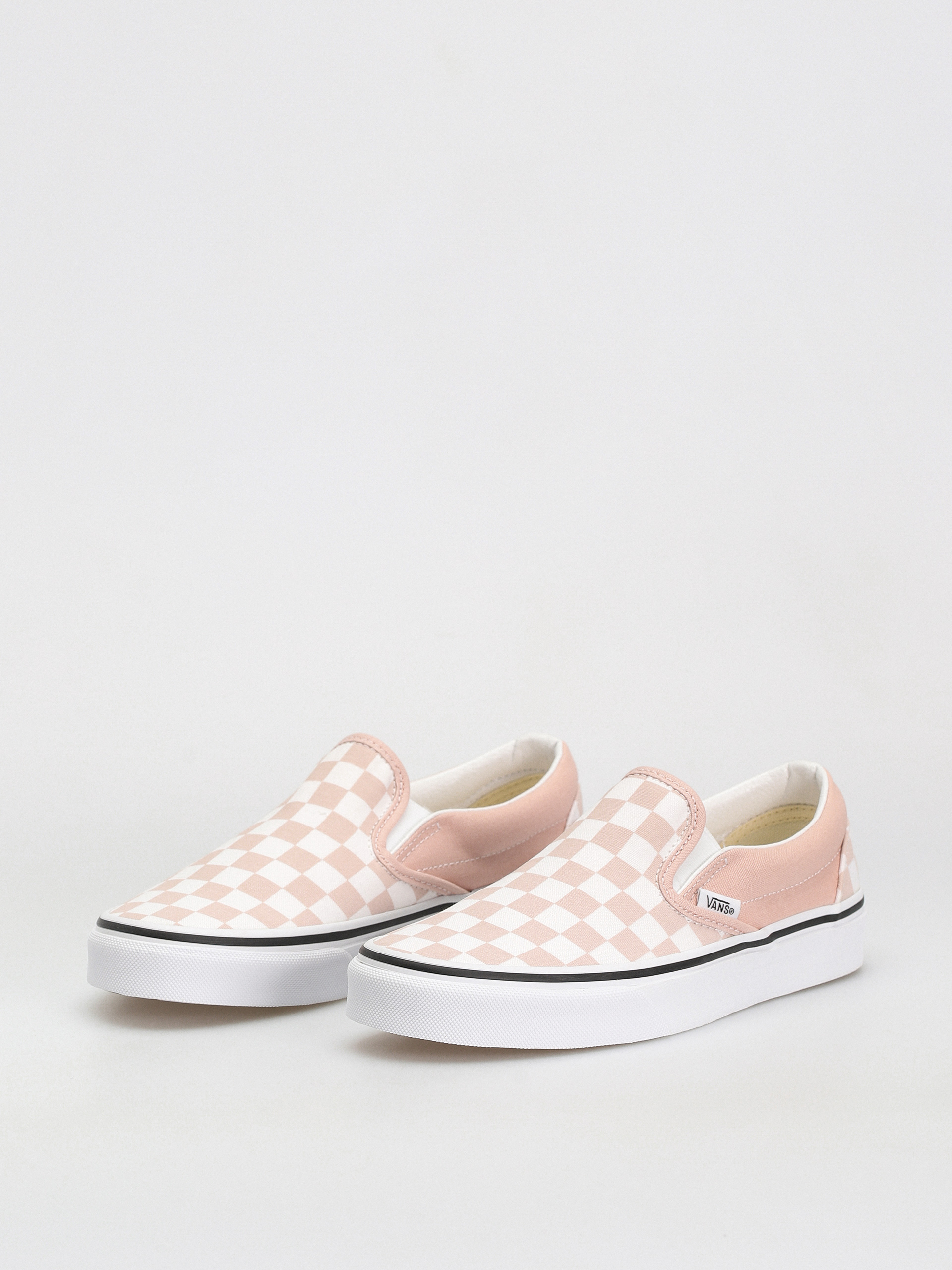 Vans Classic Slip On Shoes (color theory checkerboard rose smoke)