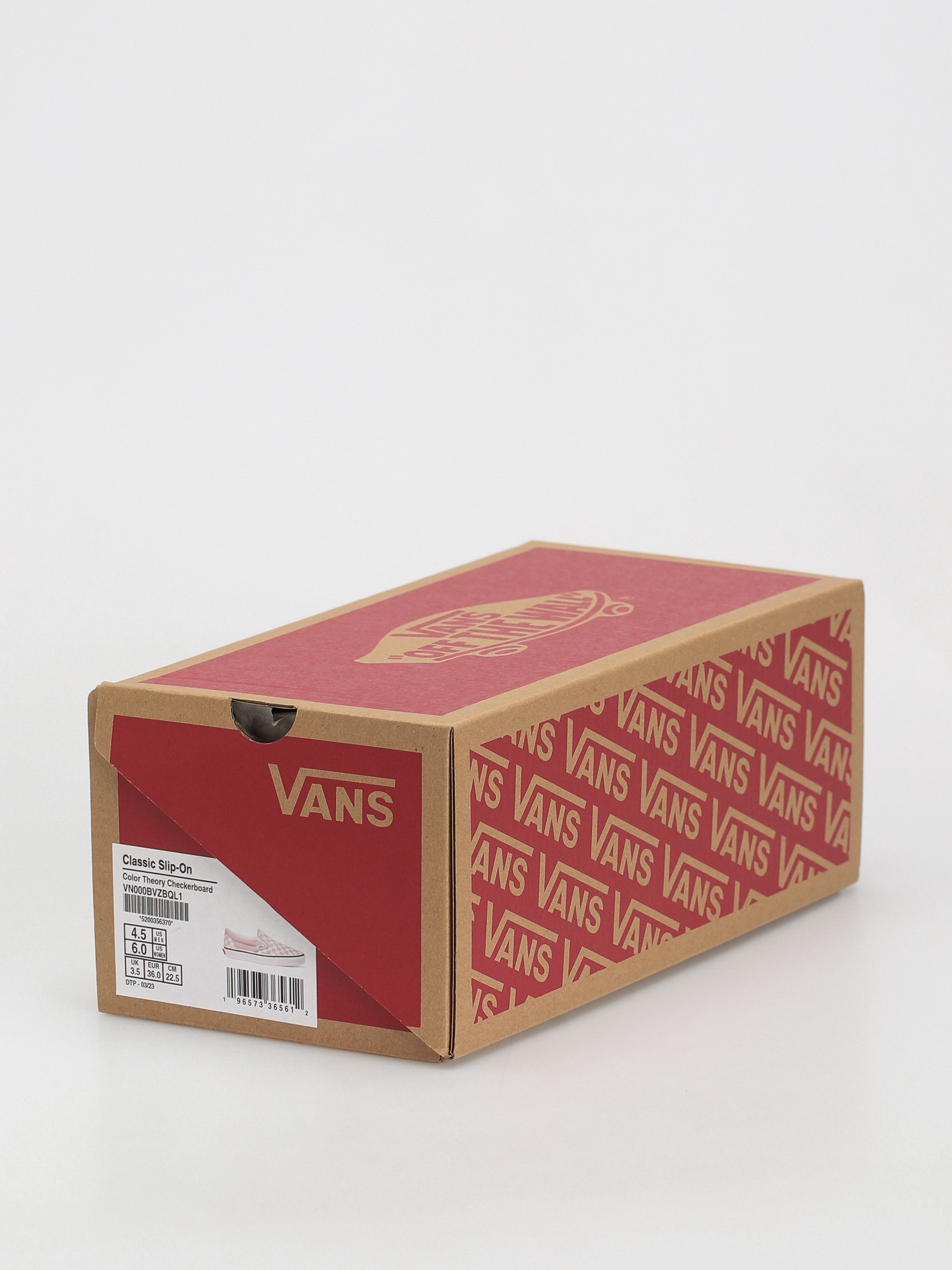Vans Classic Slip On Shoes (color theory checkerboard rose smoke)