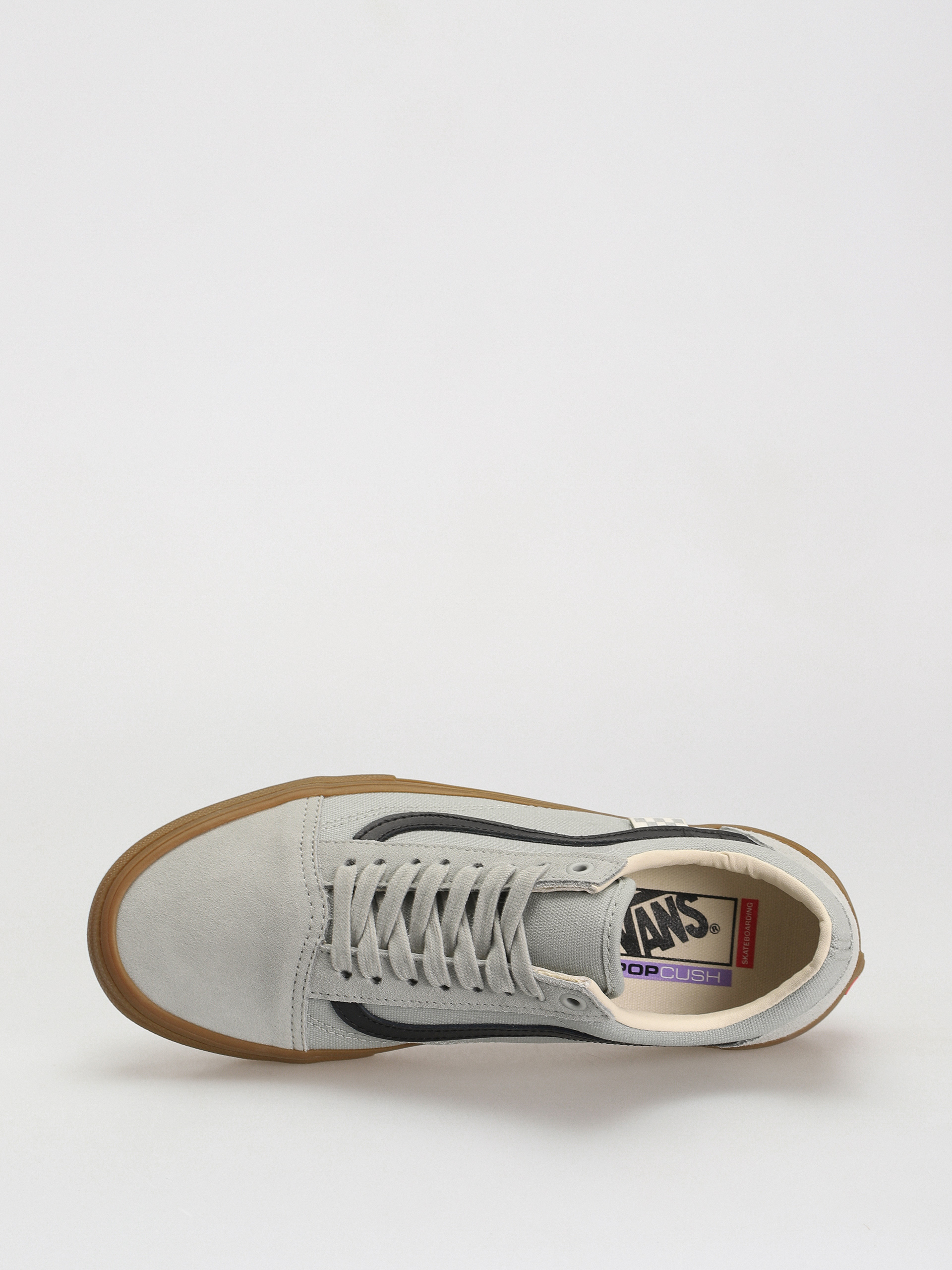 Grey vans hot sale gum sole