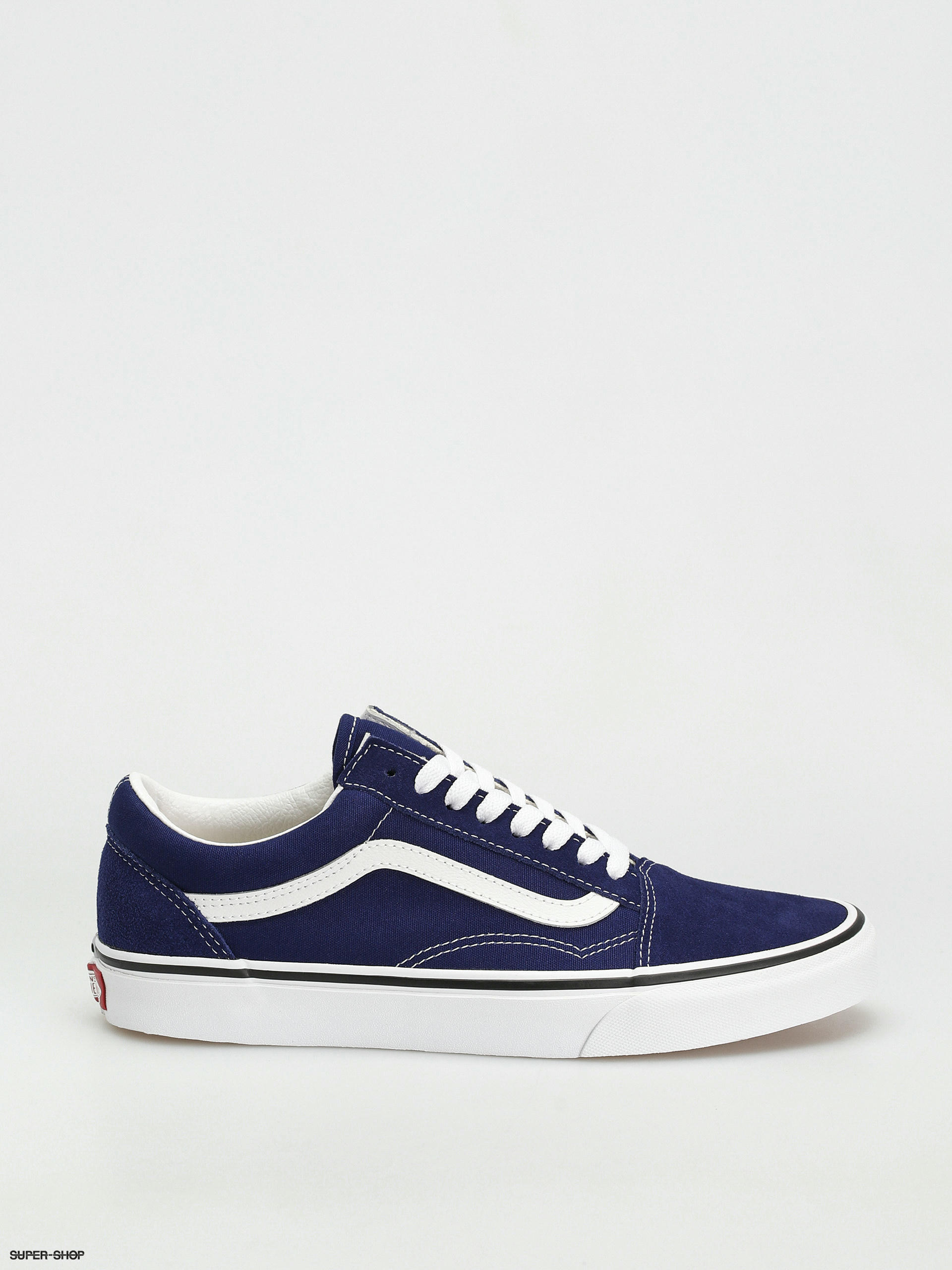 Vans old skool red white clearance blue