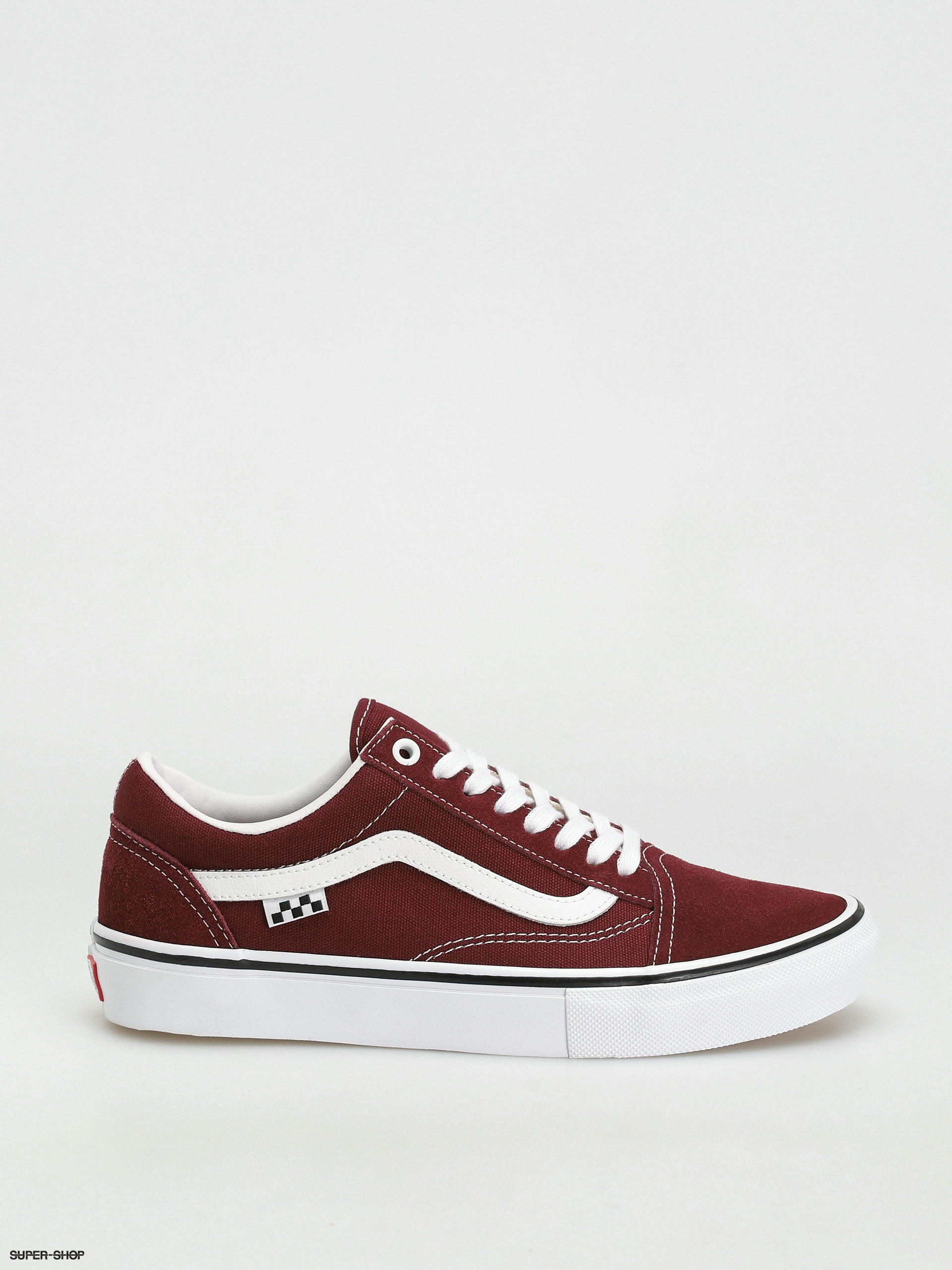 Vans Skate Old Skool Shoes burgundy port true white