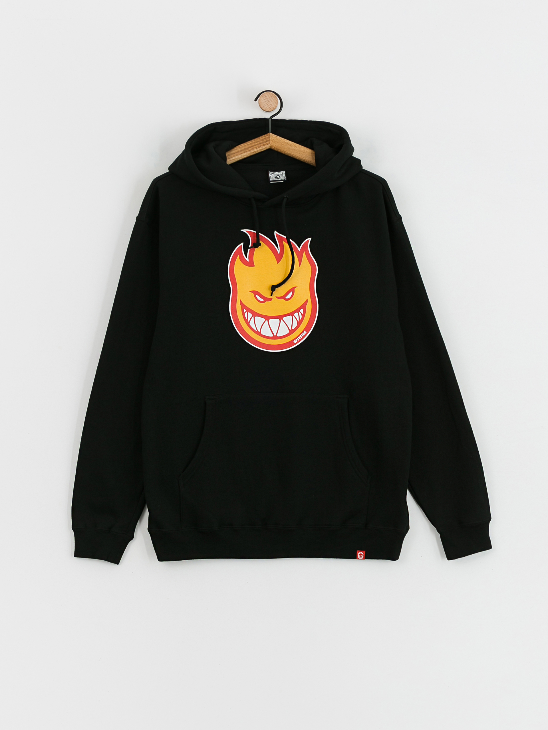 Spitfire Bighead Fill HD Hoodie (black w/gold & red print)