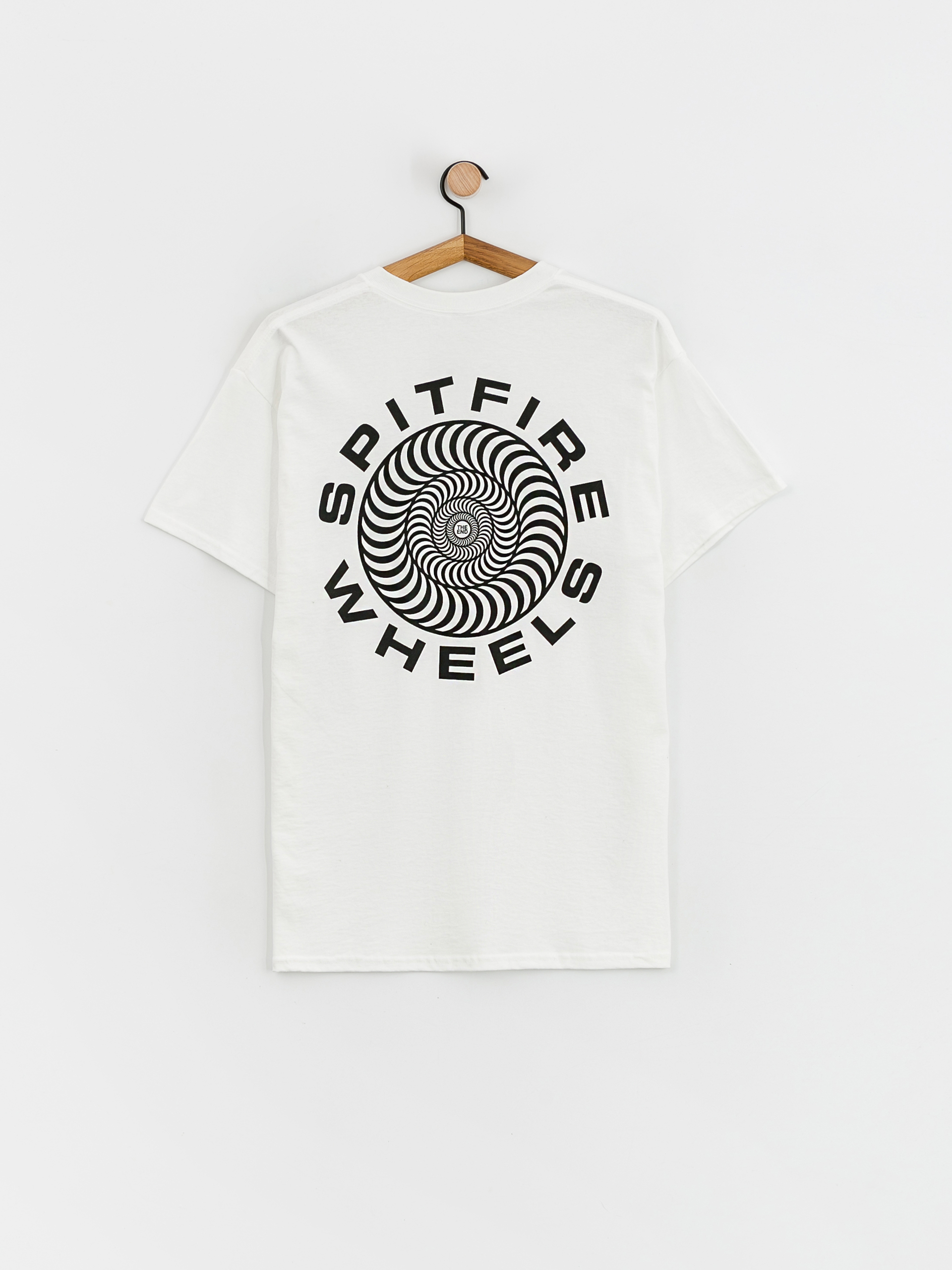 Spitfire Classic 87 Swirl T-Shirt (white w/black prints)