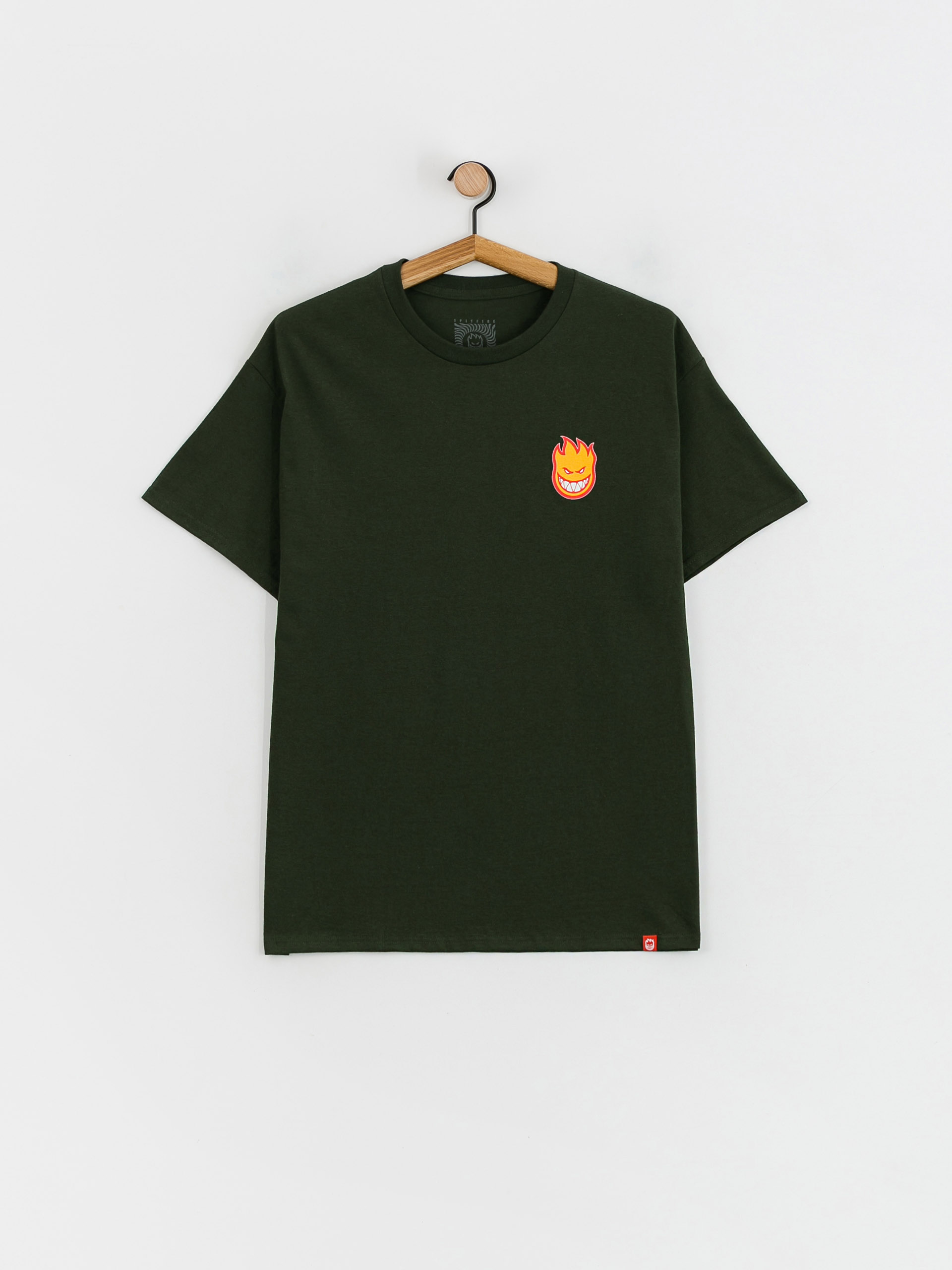Spitfire Lil Bighead Fill T-Shirt (forest green w/gold & red print)