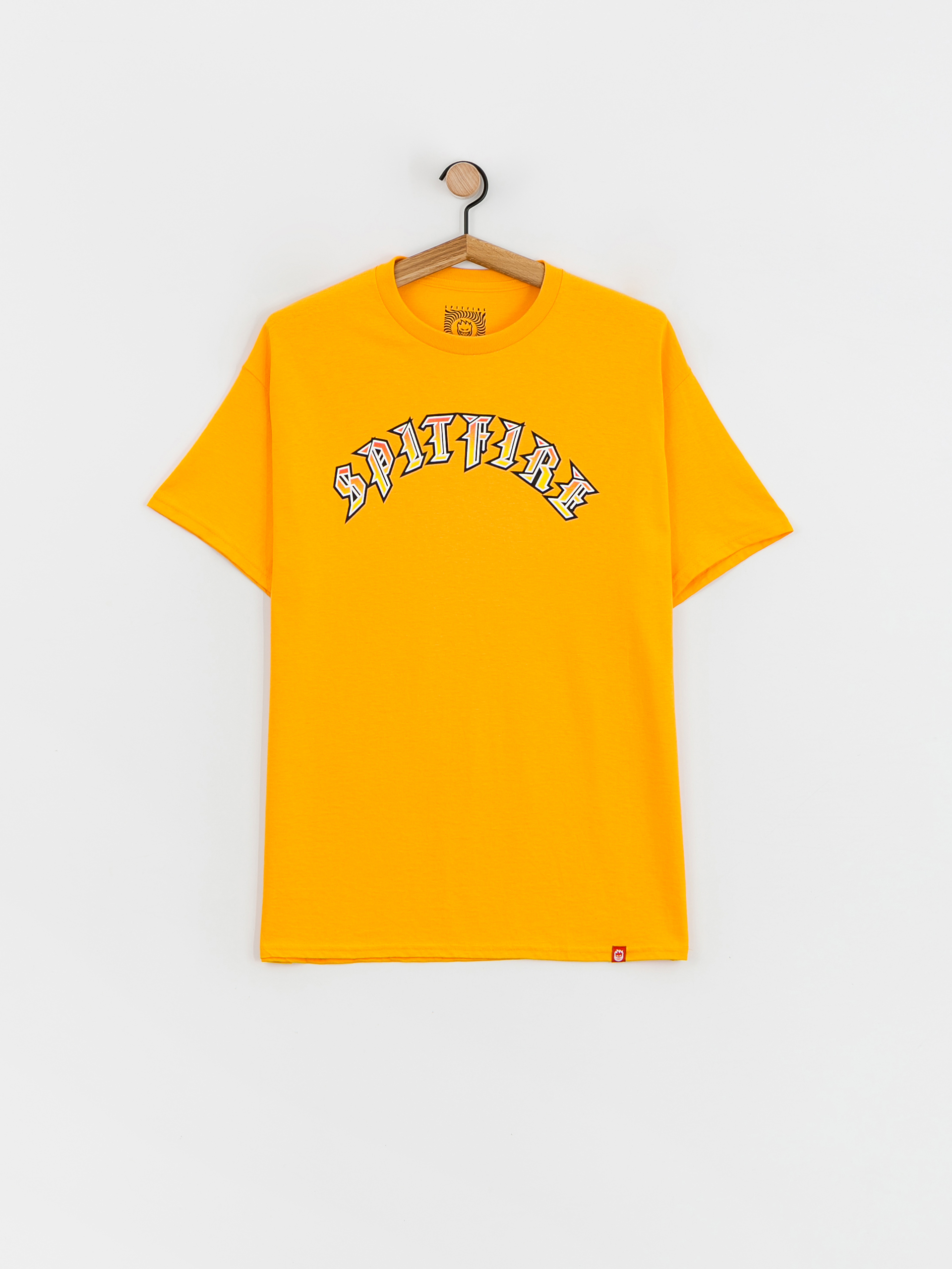 Spitfire Old E Fade Fill T-shirt - yellow (gold w/red to gold fade print)