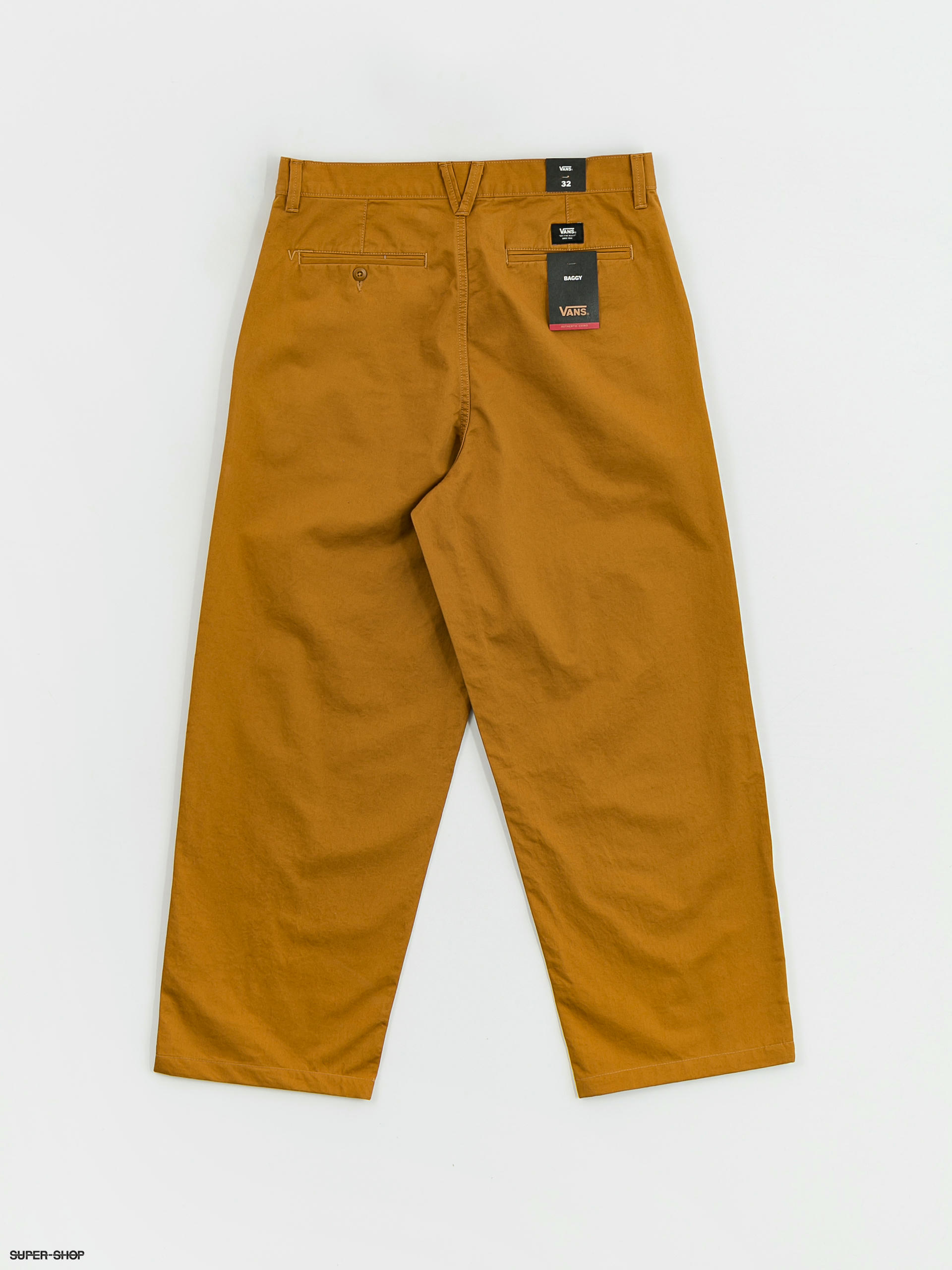 Vans pants on sale gold