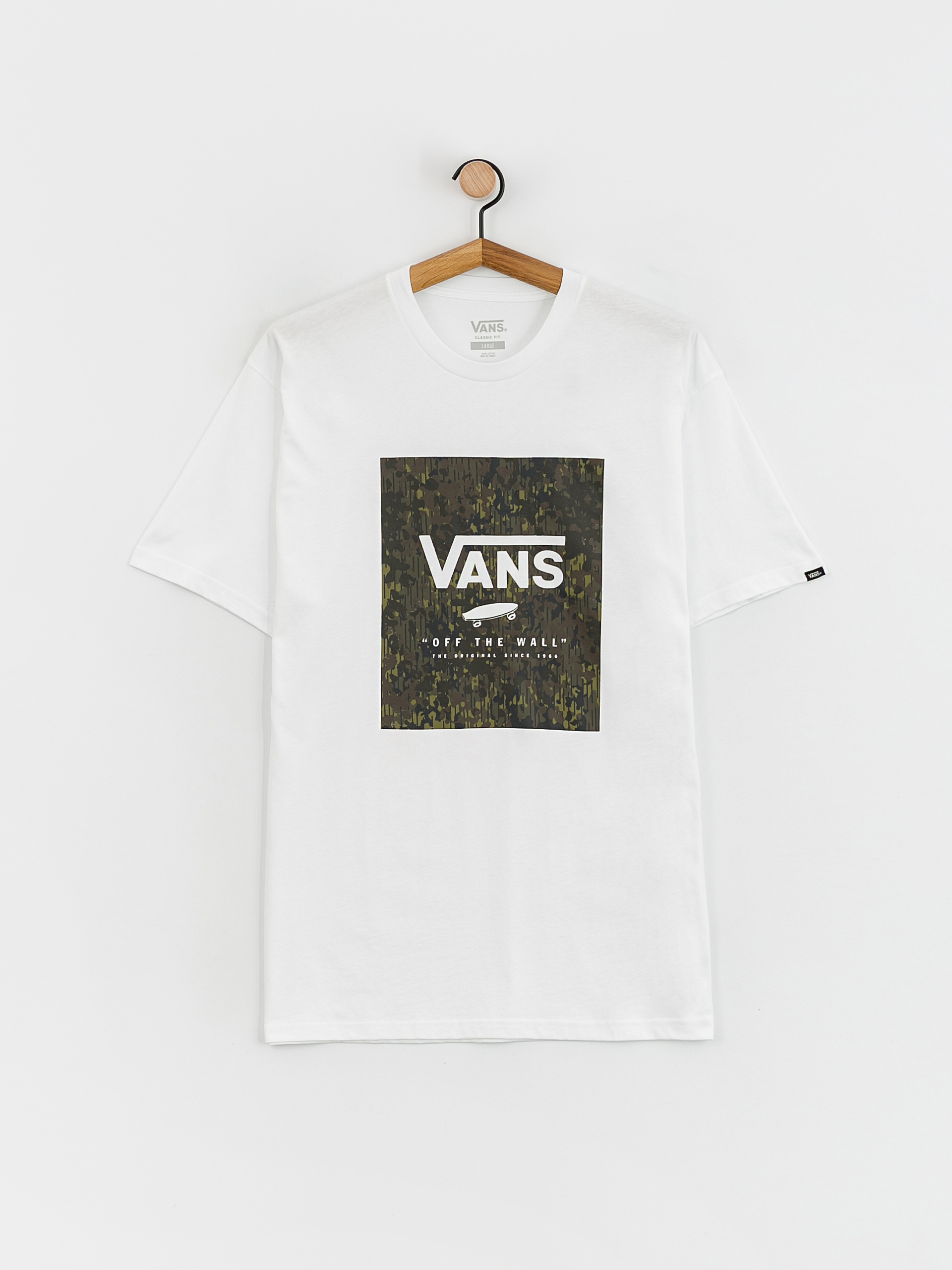 Vans Classic Print Box T-shirt (white/loden green)
