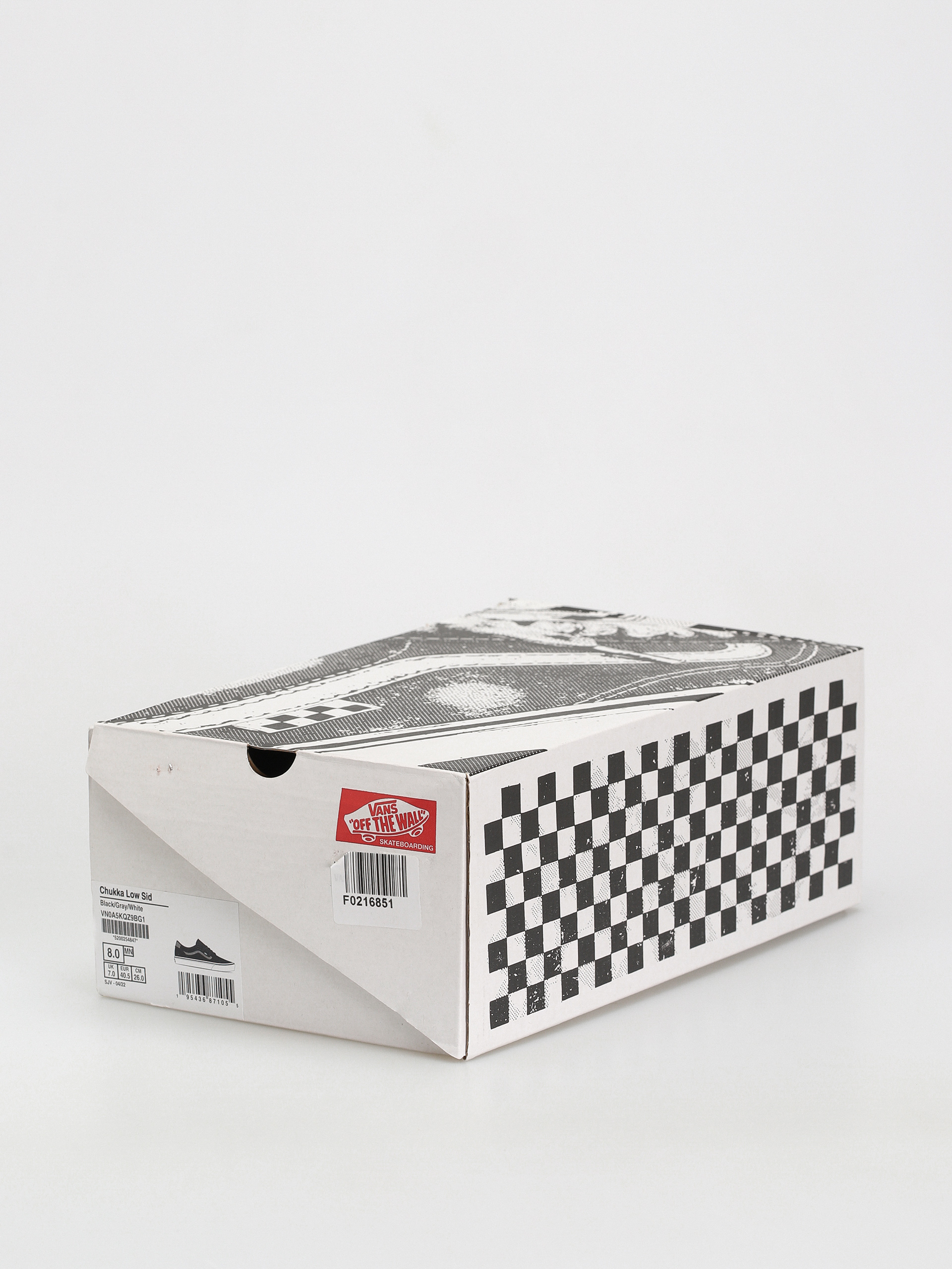 Vans Chukka Low Sidestripe Shoes (black/gray/white)