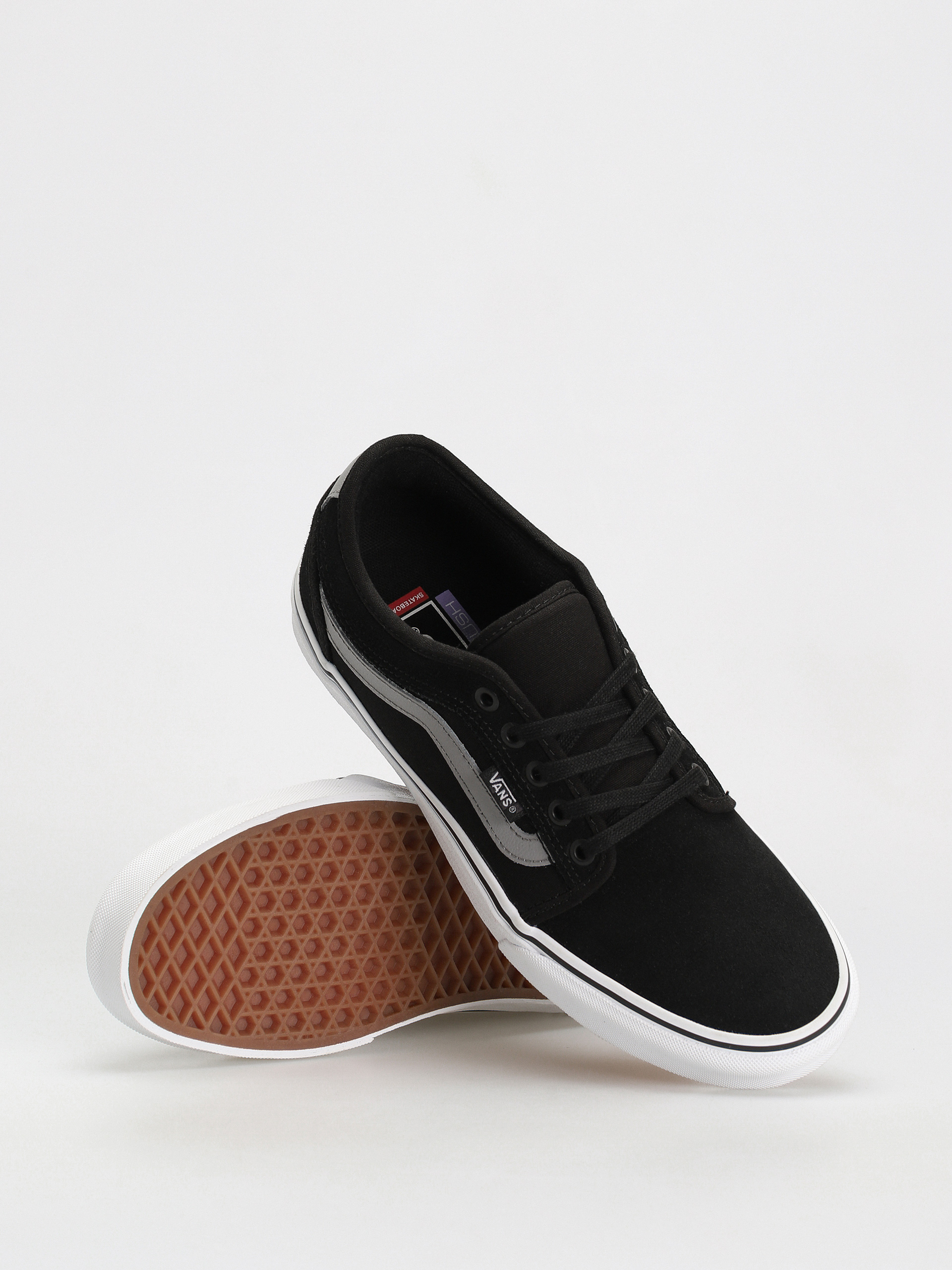 Vans Chukka Low Sidestripe Shoes (black/gray/white)