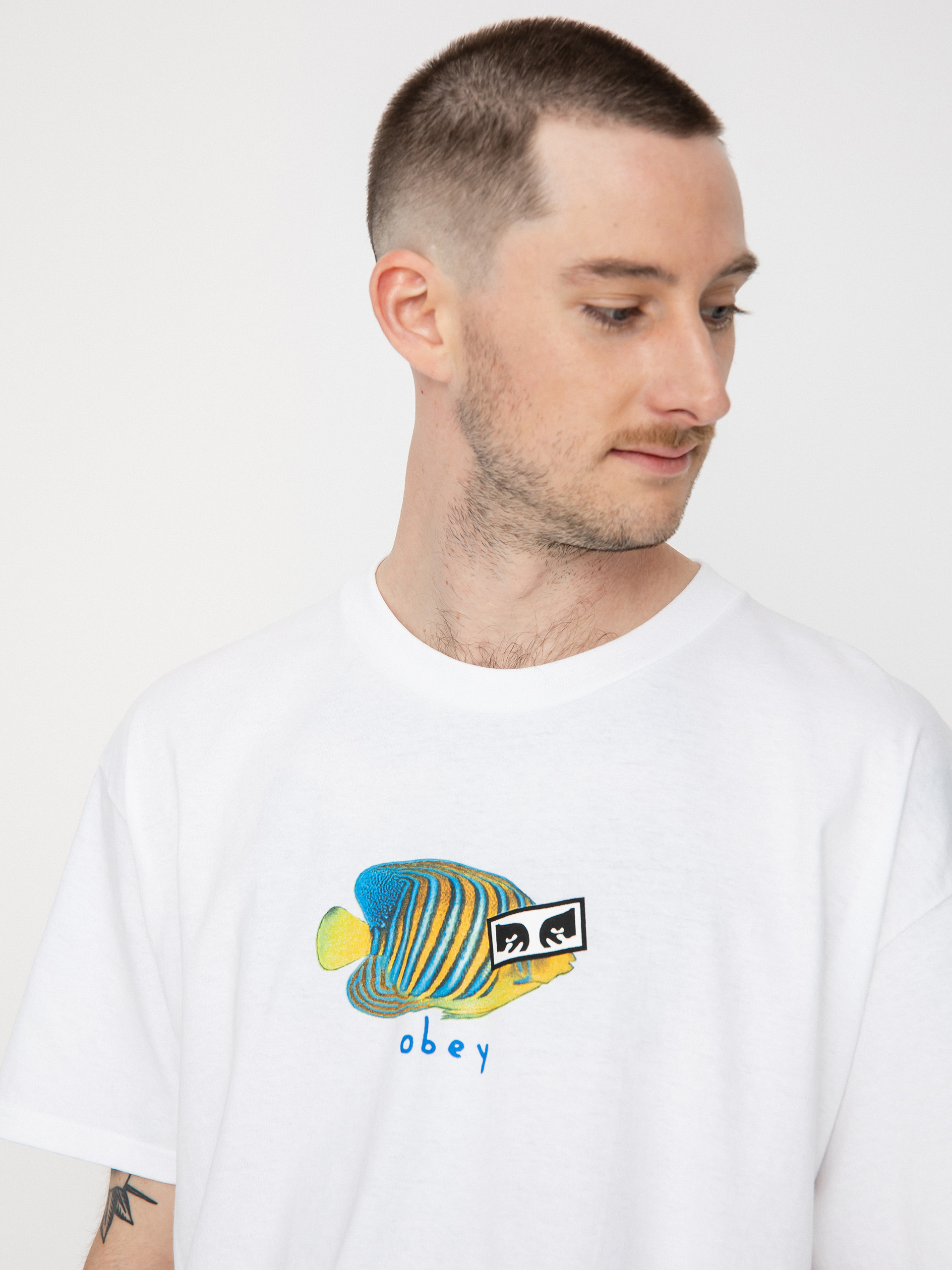 OBEY Tropical Fish T-shirt (white)