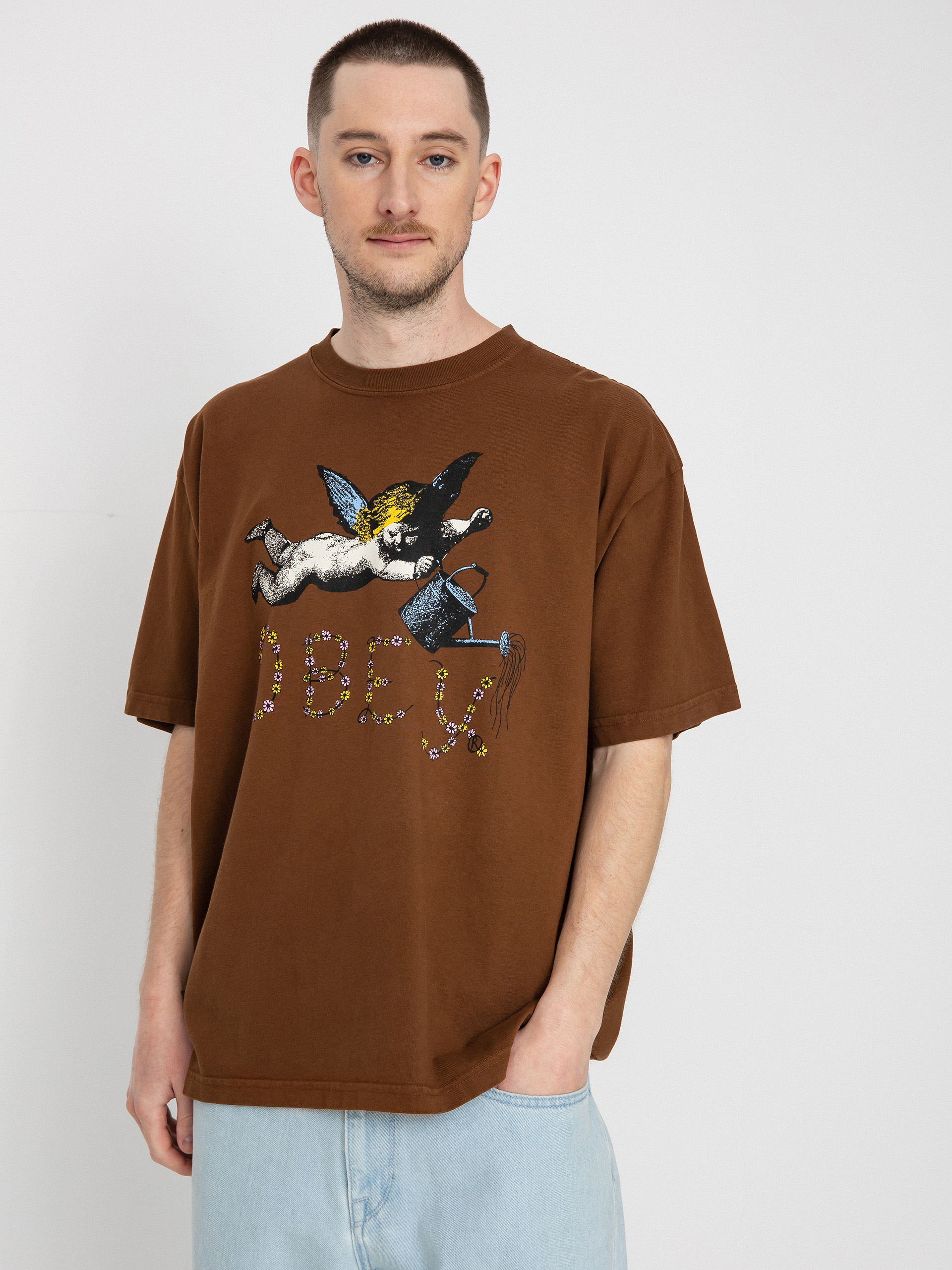 OBEY Flower Angel T-shirt (silt)