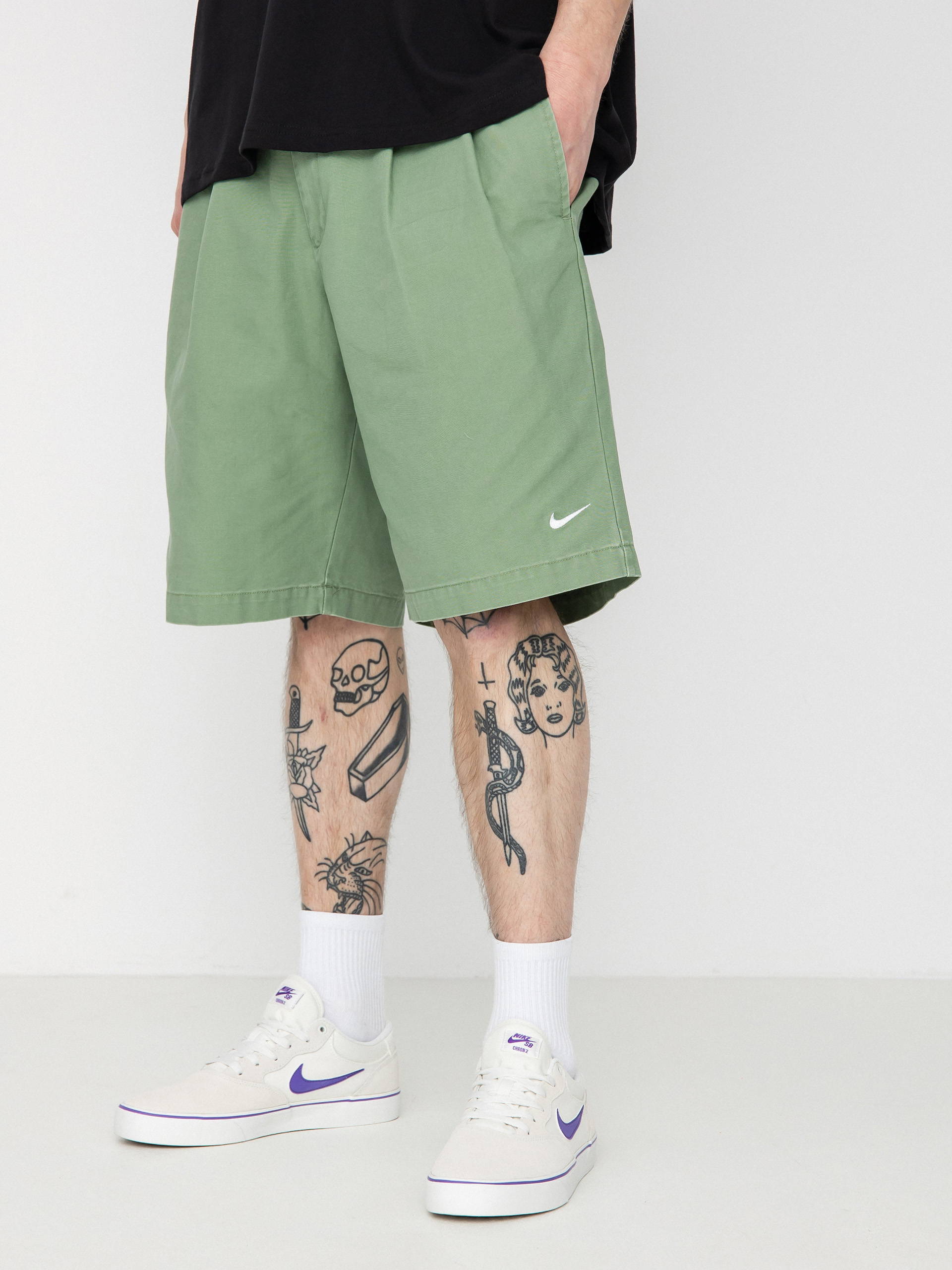 nike sb shorts green