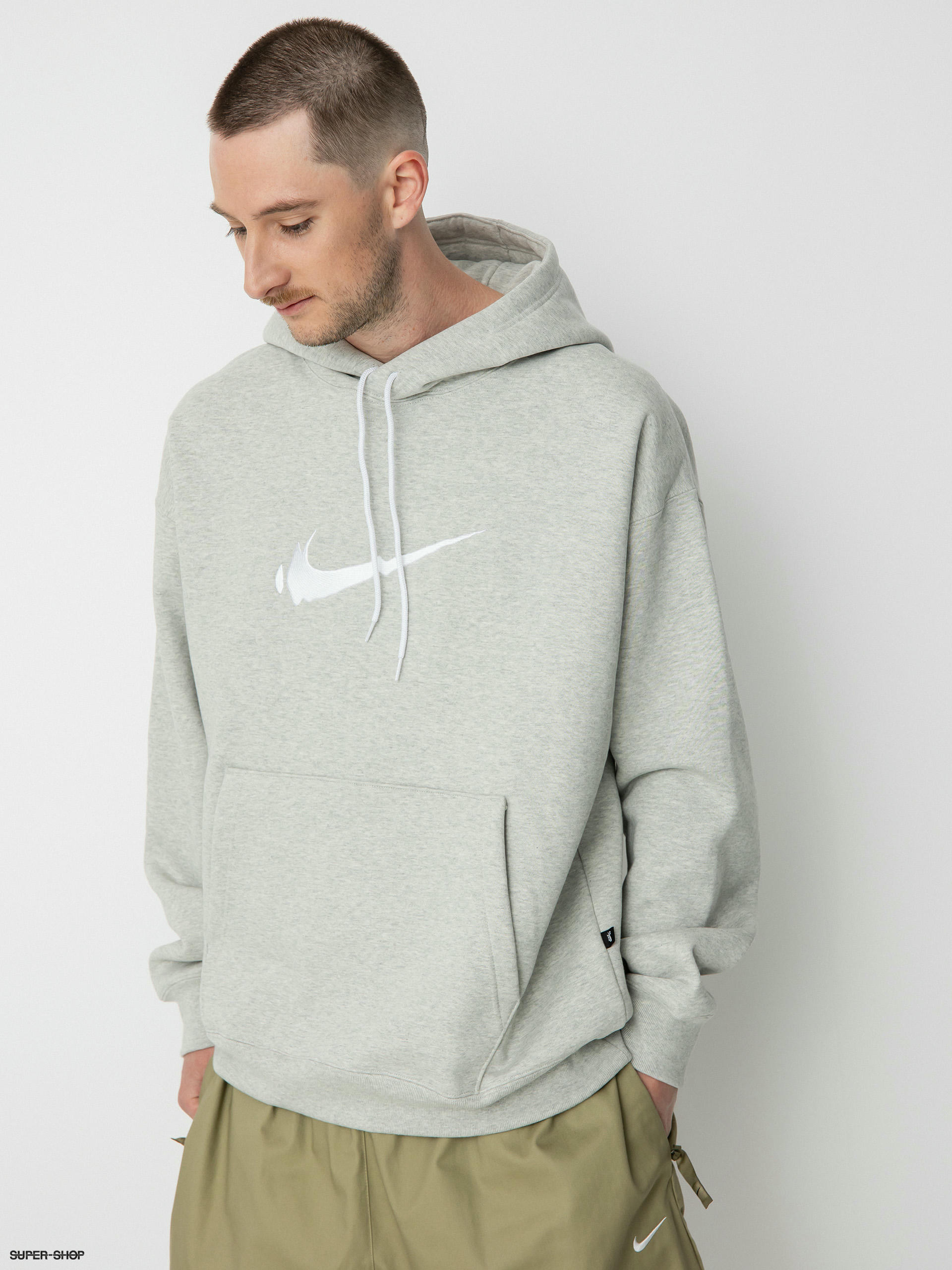 Grey nike cheap tick hoodie