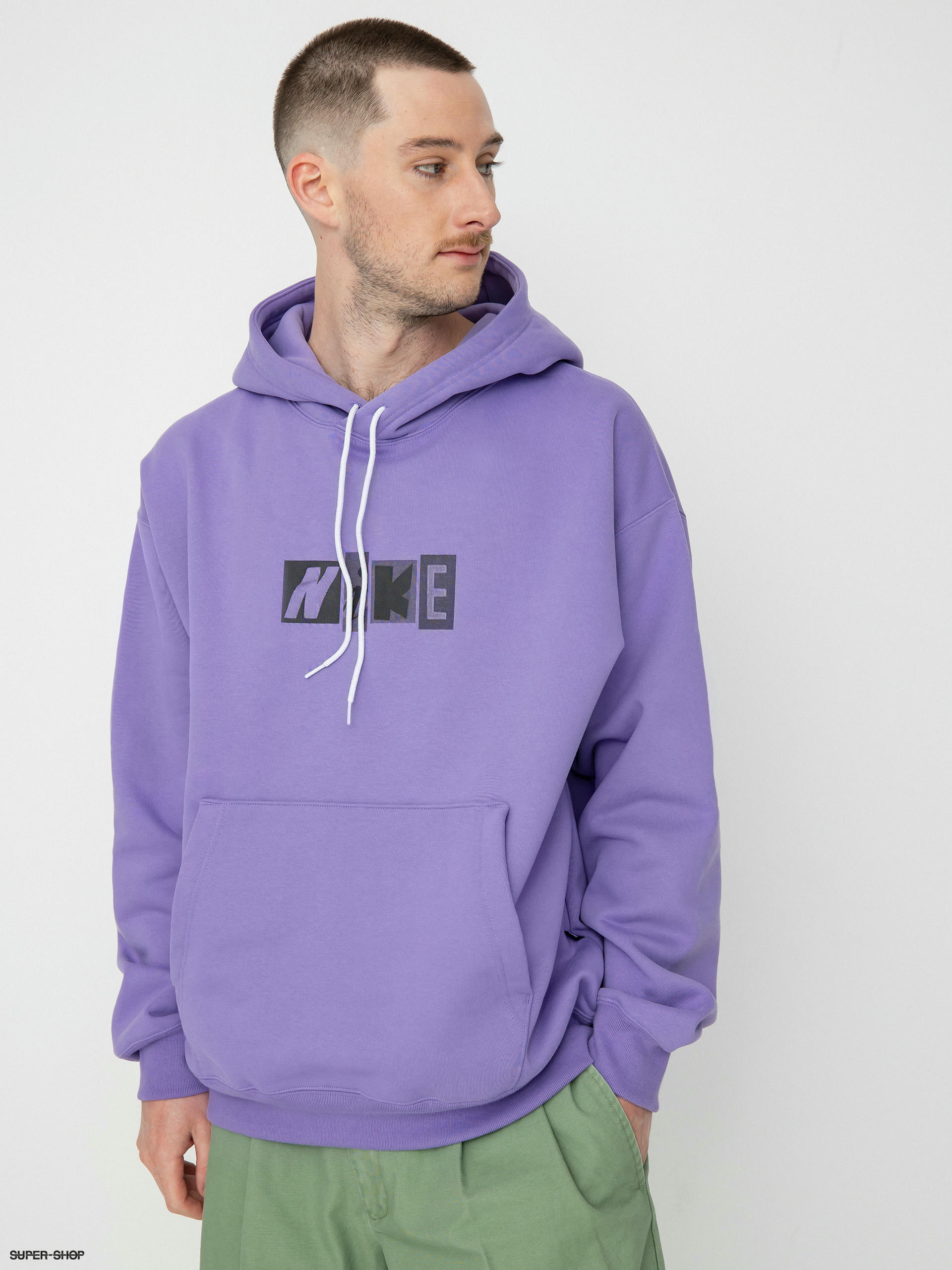 Nike SB Copyshop Letters HD Hoodie violet space purple