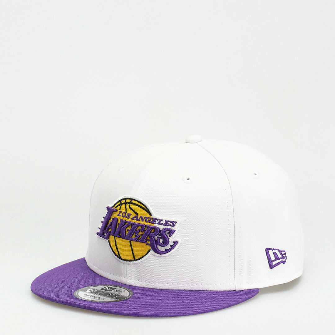 New Era 9FIFTY Los Angeles Lakers Retro Wheel Snapback Hat Yellow Black White