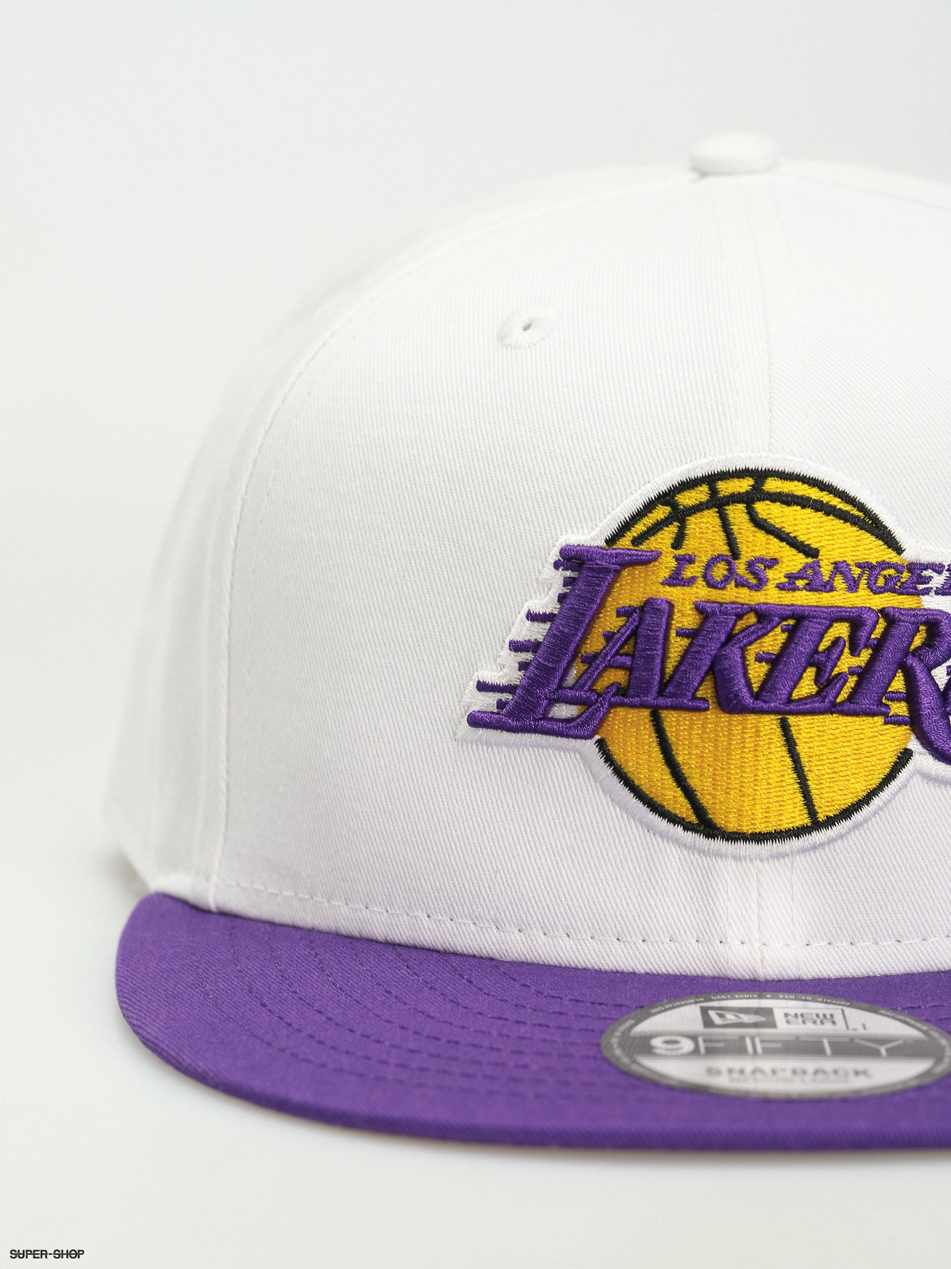 New Era White Crown Team 9Fifty Los Angeles Lakers Cap (white/purple)