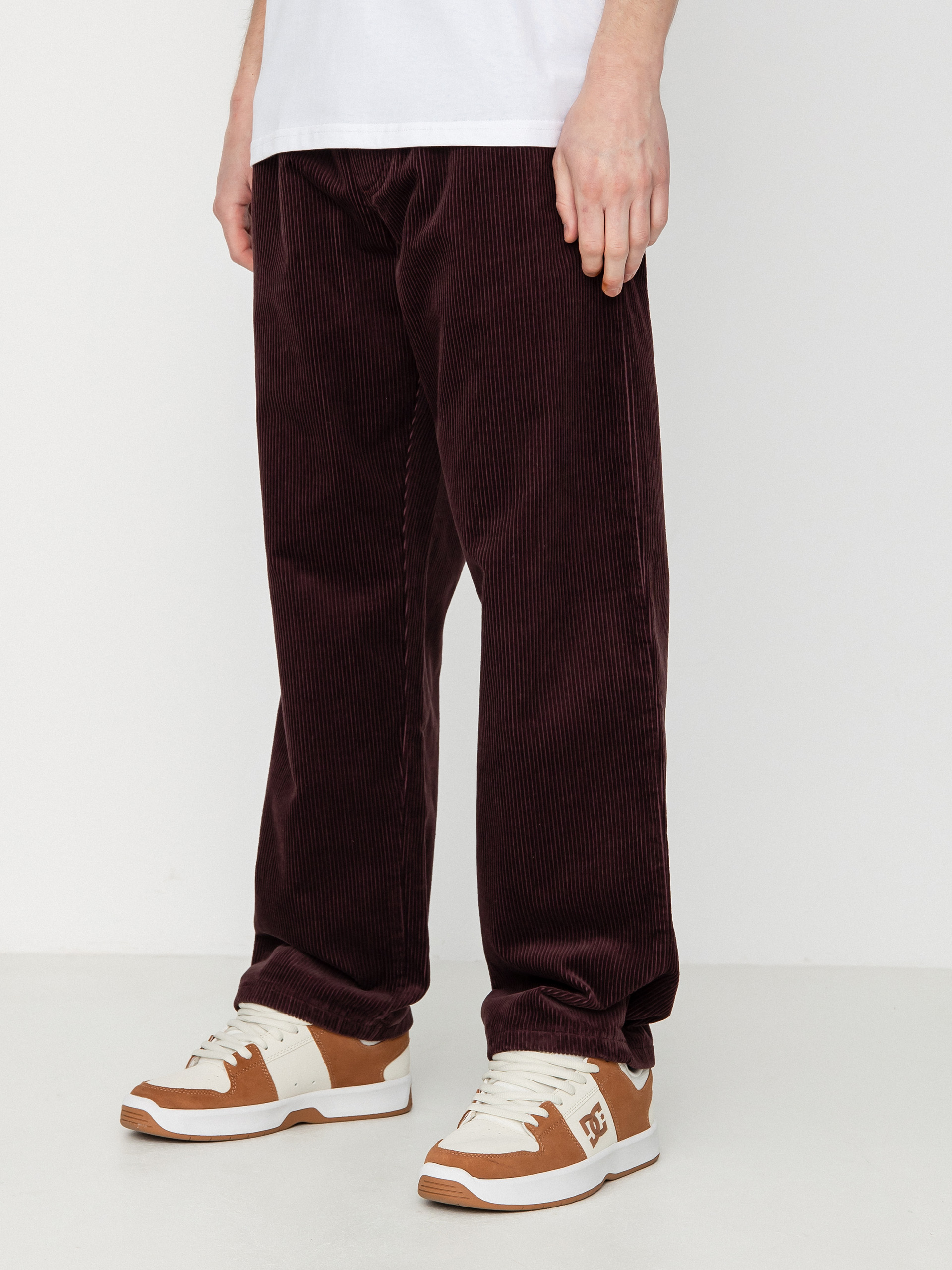 Malita Cord Log Elastic Pants (plum)