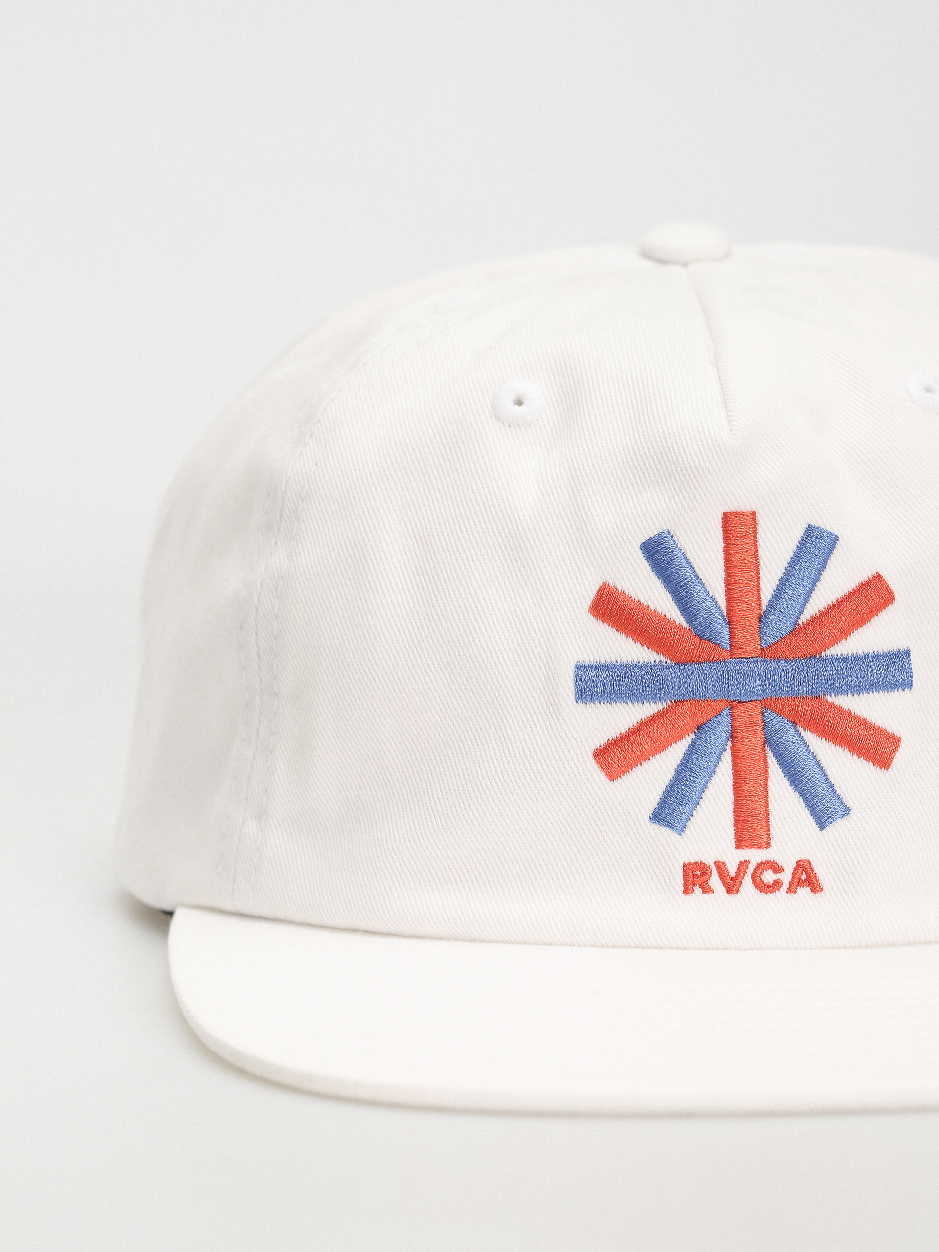 RVCA Jesse Brown Asterisk Snapback Cap (white)