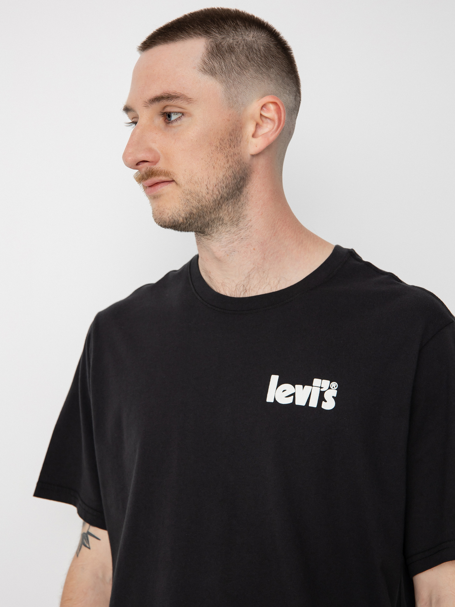 Levi's® Relaxed Fit Poster T-shirt (caviar graphic)