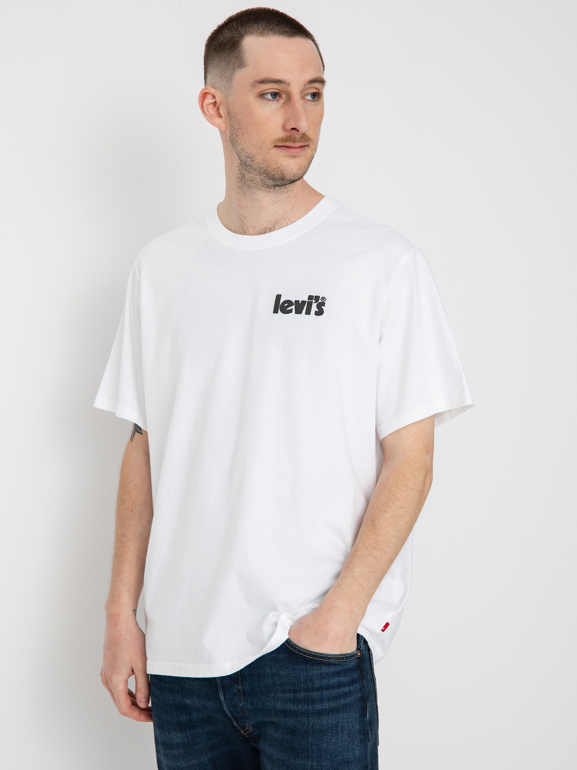 Levi's® Relaxed Fit Poster T-shirt (white graphic)