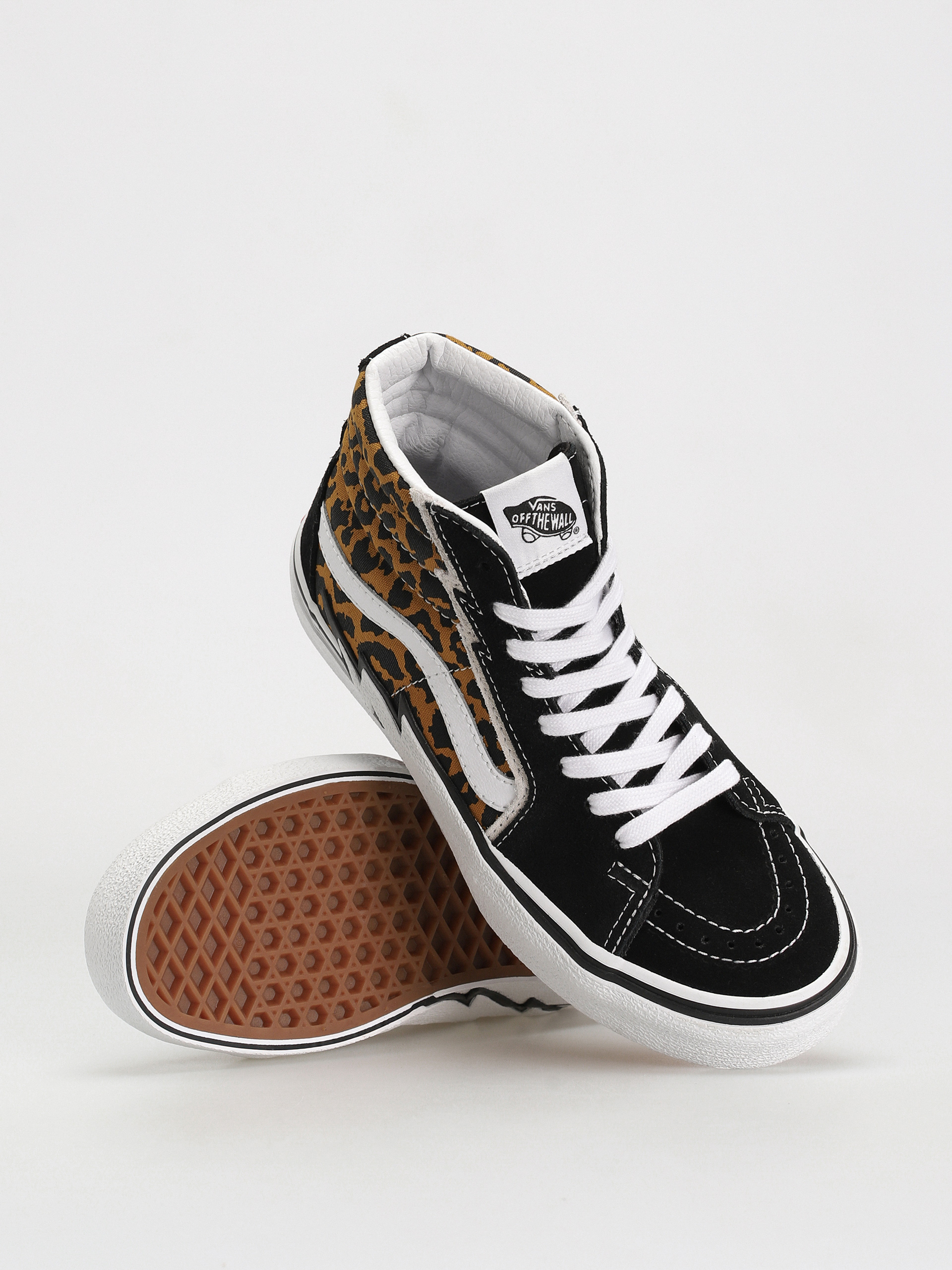 Vans Sk8 Hi Bolt Shoes (leopard black/true white)