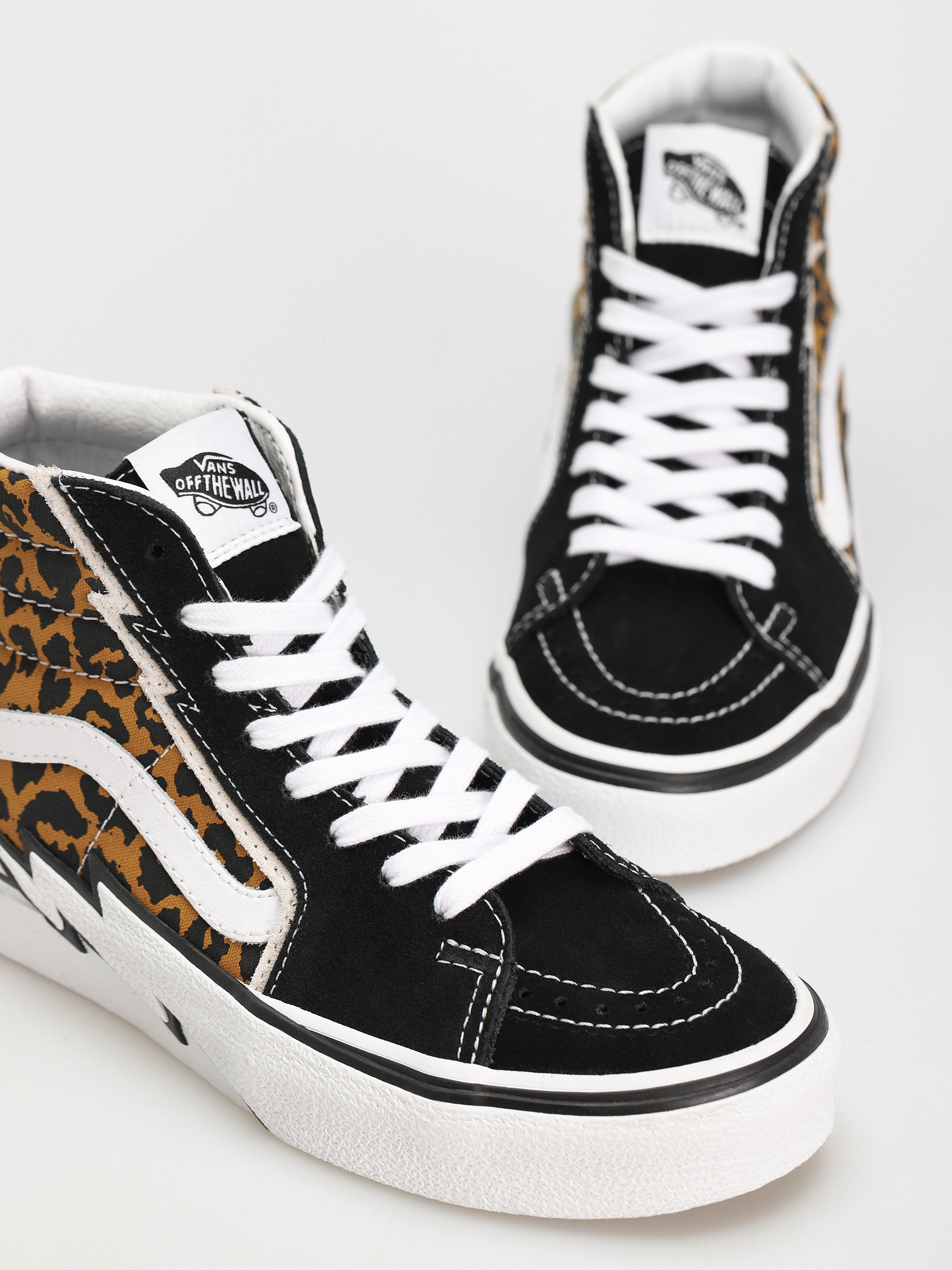 Vans Sk8 Hi Bolt Shoes (leopard black/true white)