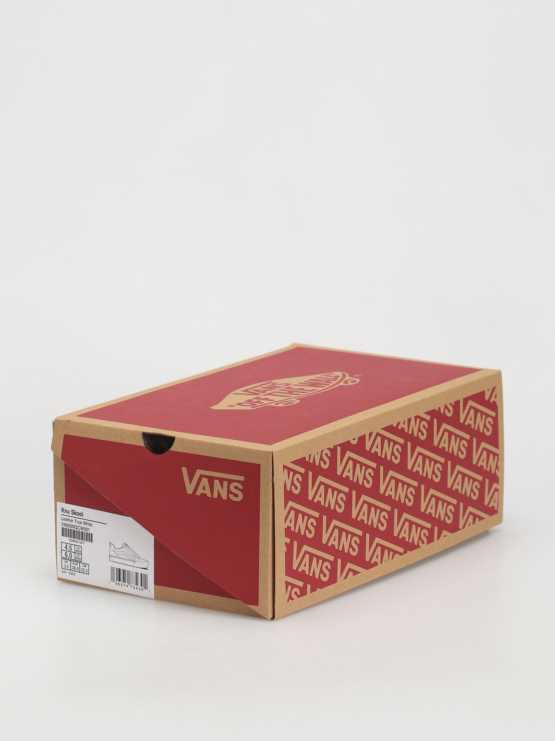 Vans Knu Skool Shoes (leather true white)