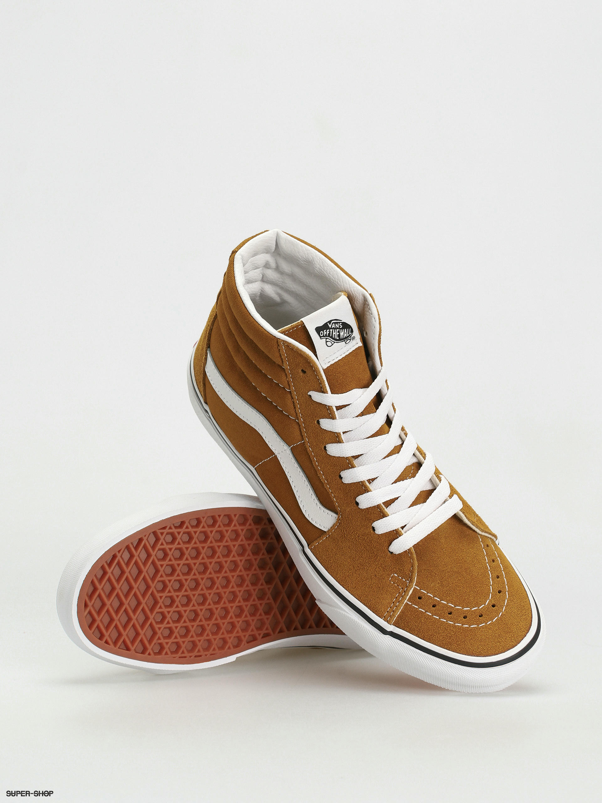 Vans Sk8 Hi Shoes color theory golden brown