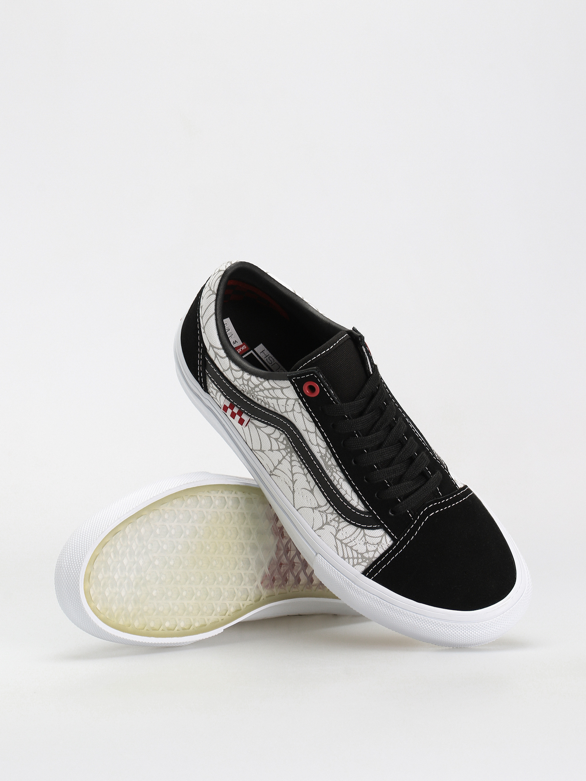 Vans Skate Old Skool Shoes (black widow spider black/white/red)