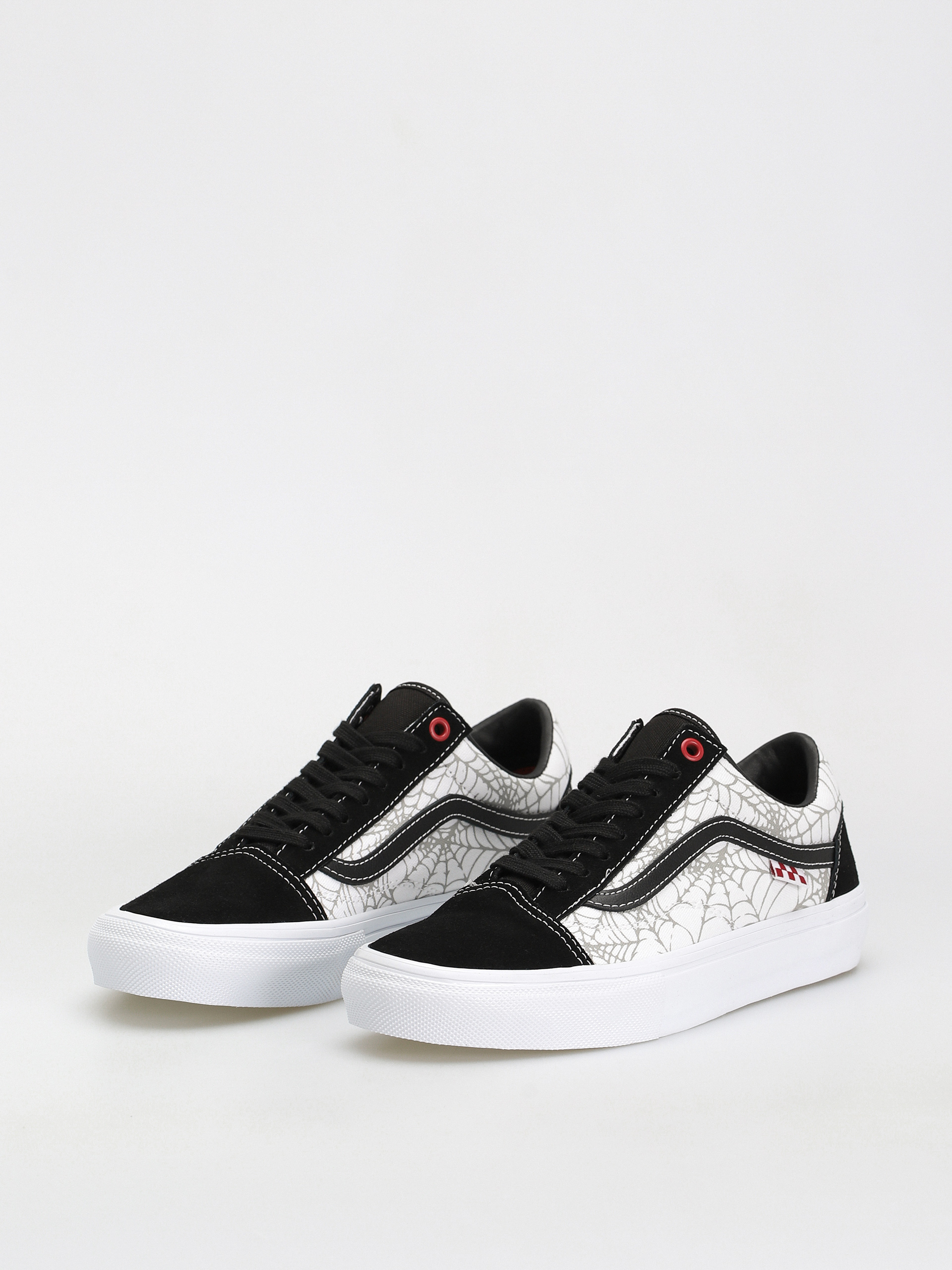 Vans Skate Old Skool Shoes (black widow spider black/white/red)