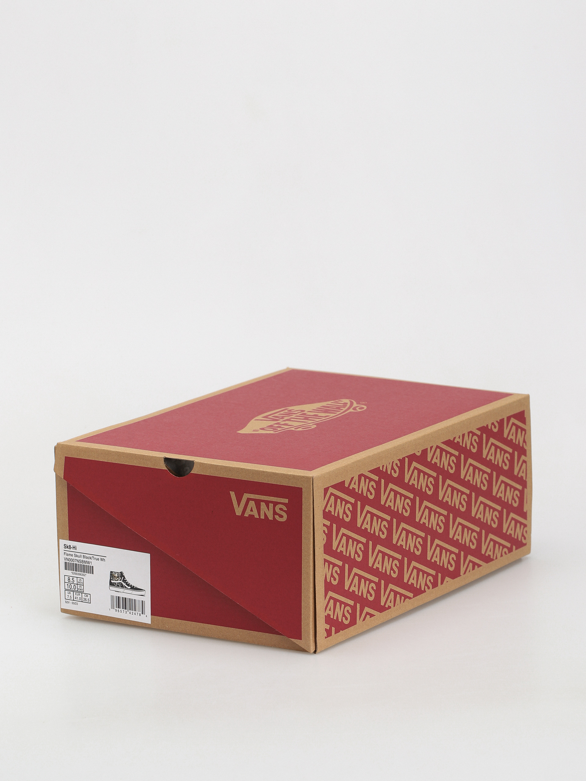 Vans Sk8 Hi Shoes (flame skull black/true white)