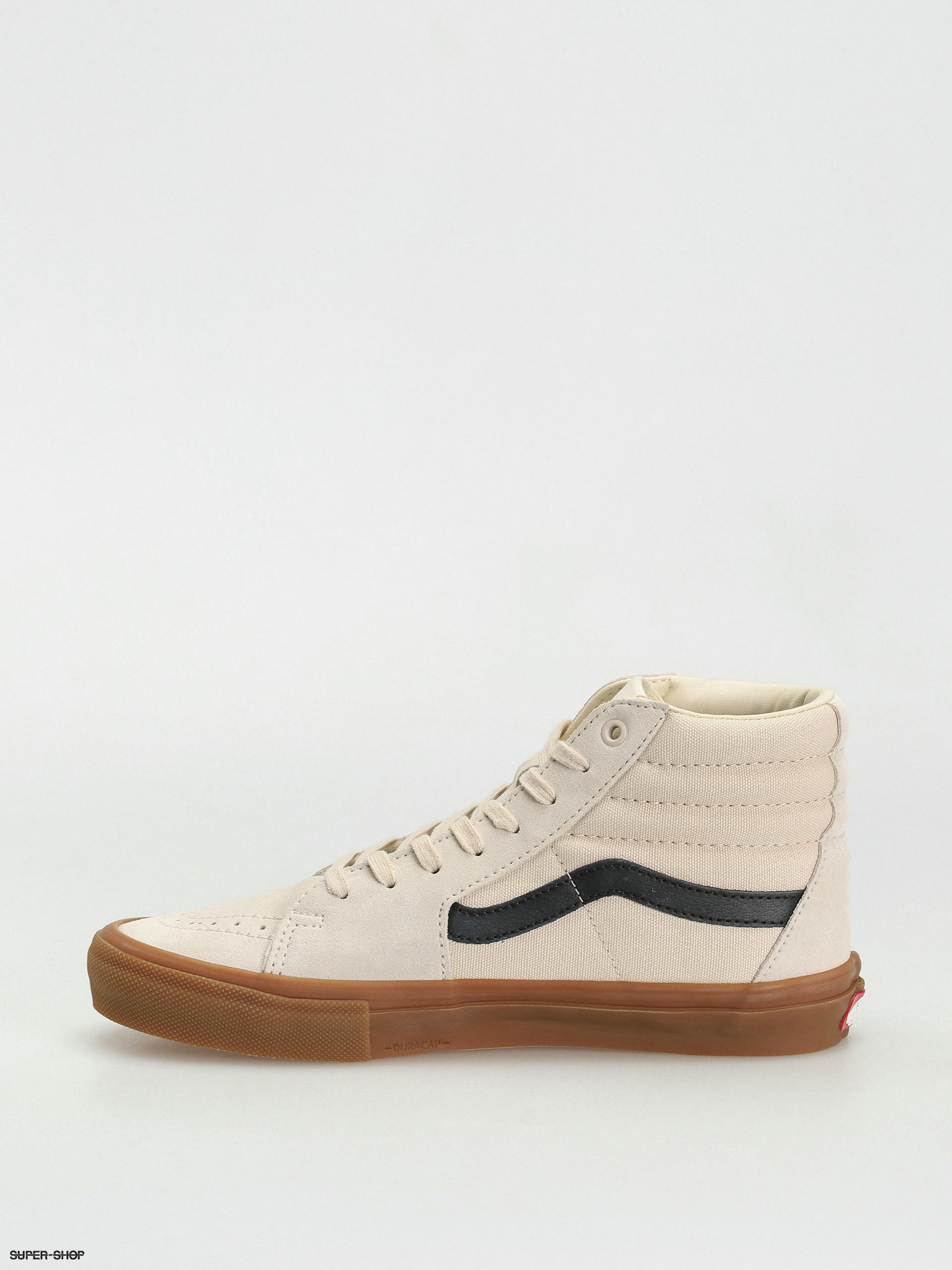 White high top hot sale vans gum sole