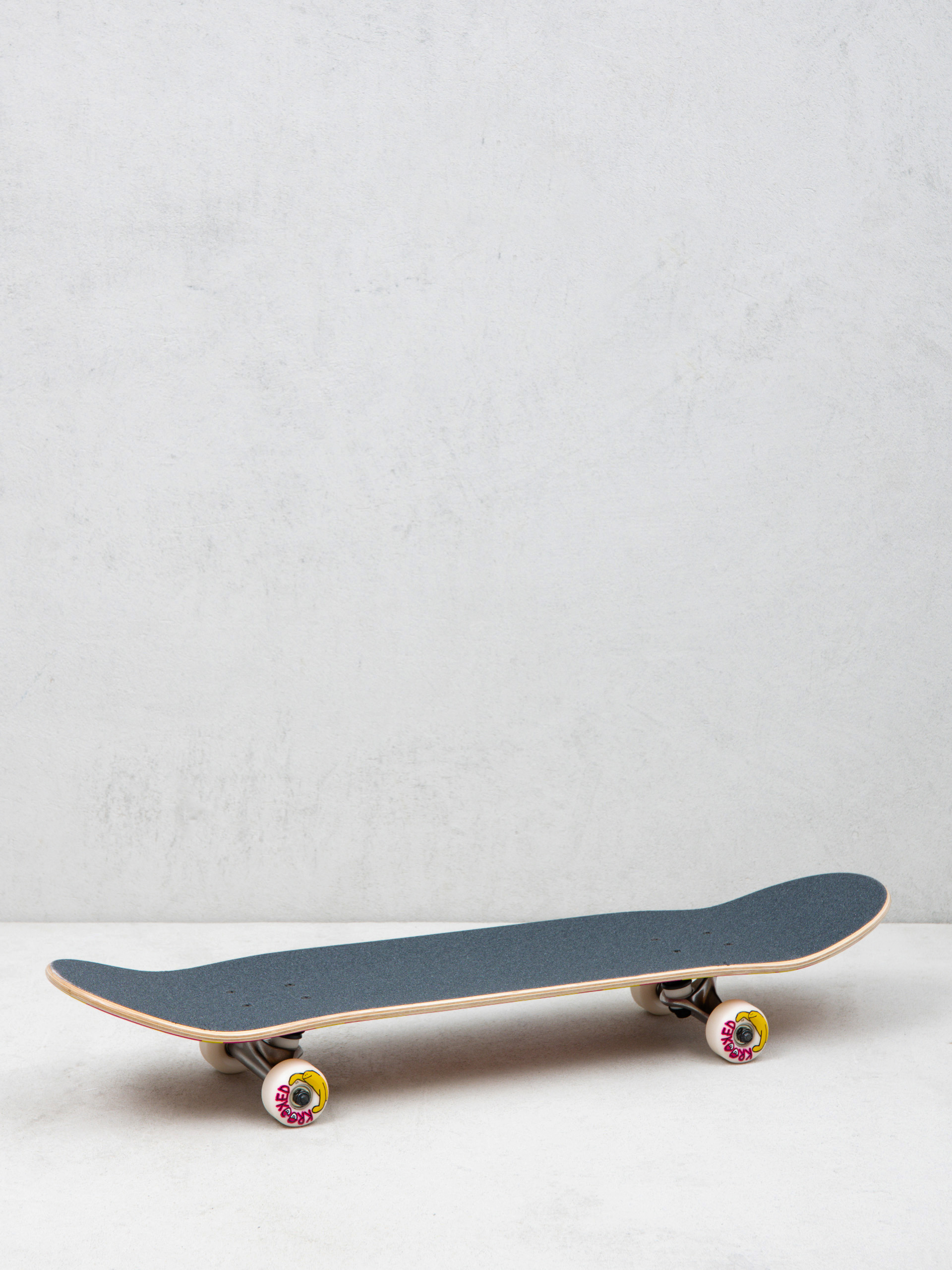 Krooked Tm Big Eyes Skateboard (pink/yellow)