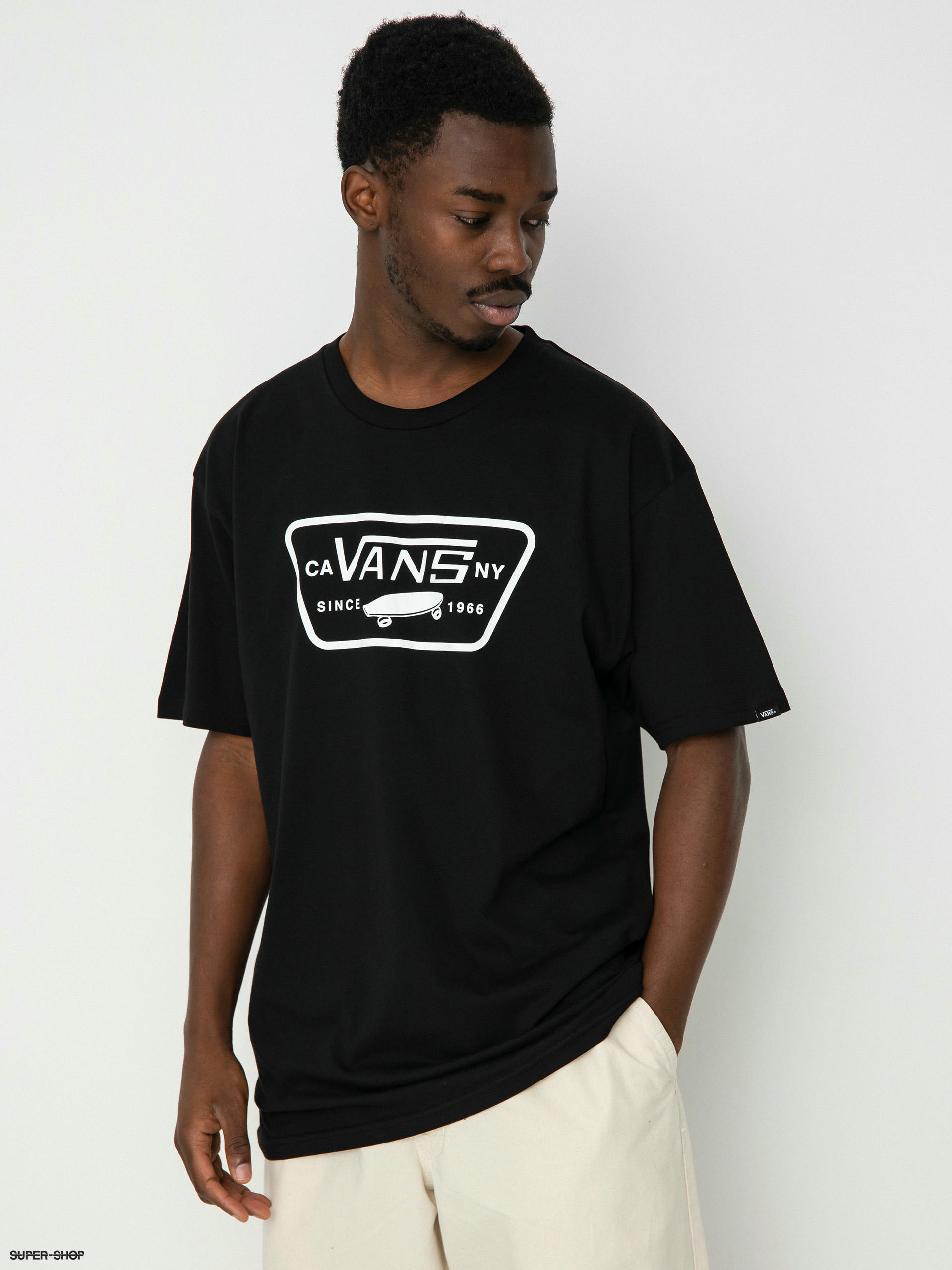 Black and 2025 white vans shirt