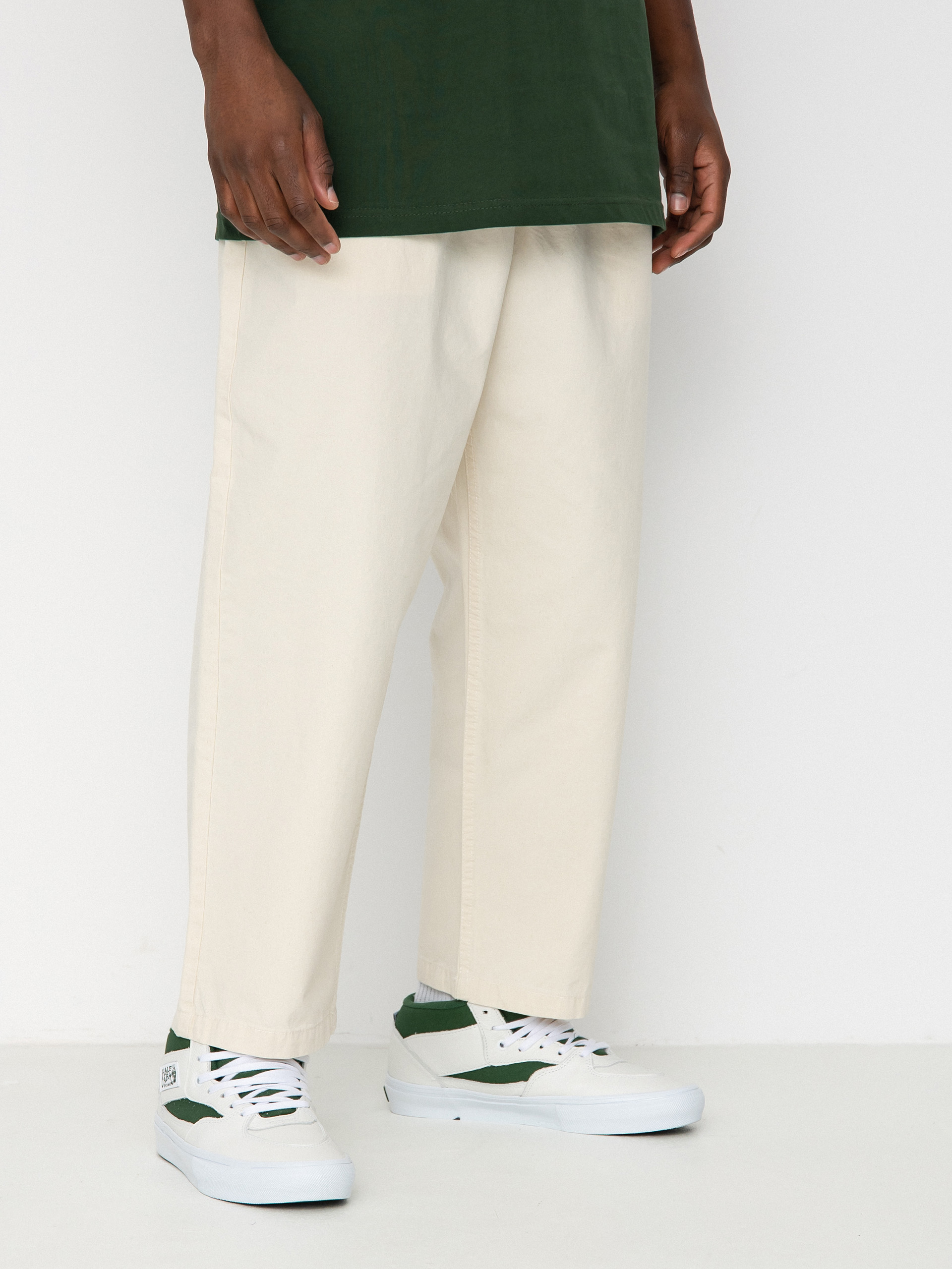 Vans Range Loose Cropped Elastic Waist Pants (natural cotton)