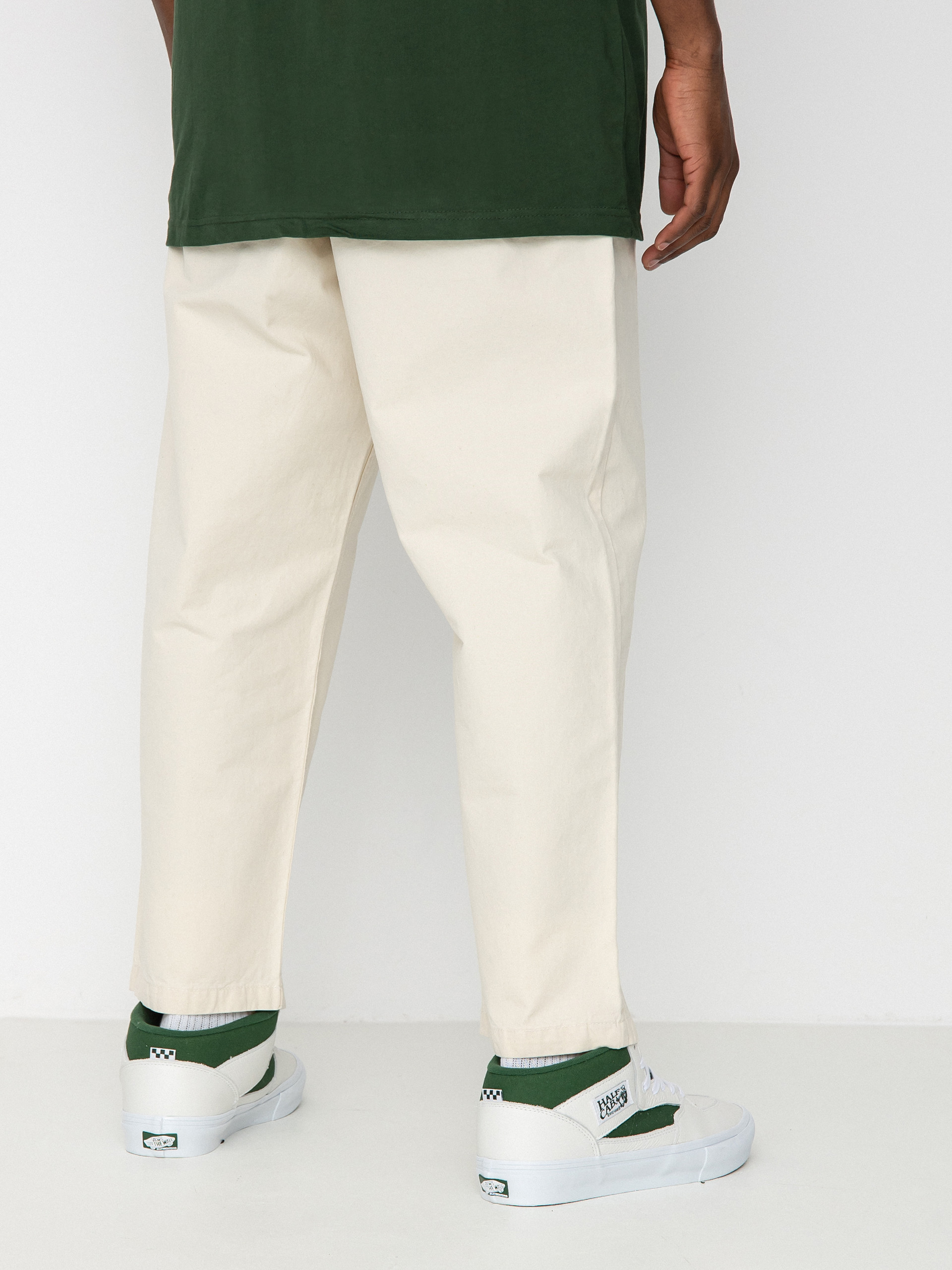 Vans Range Loose Cropped Elastic Waist Pants (natural cotton)