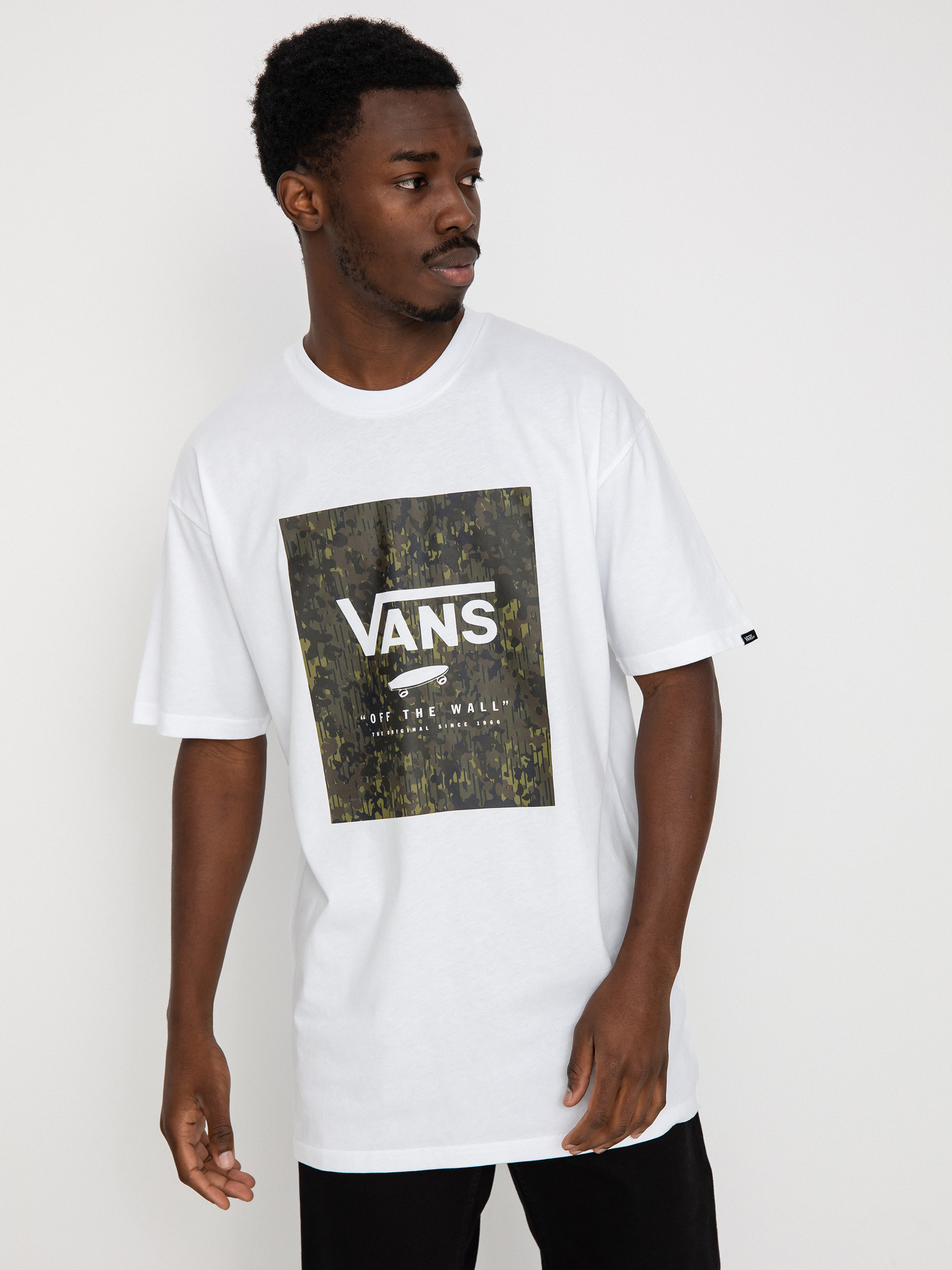 Vans Classic Print Box T-shirt (white/loden green)