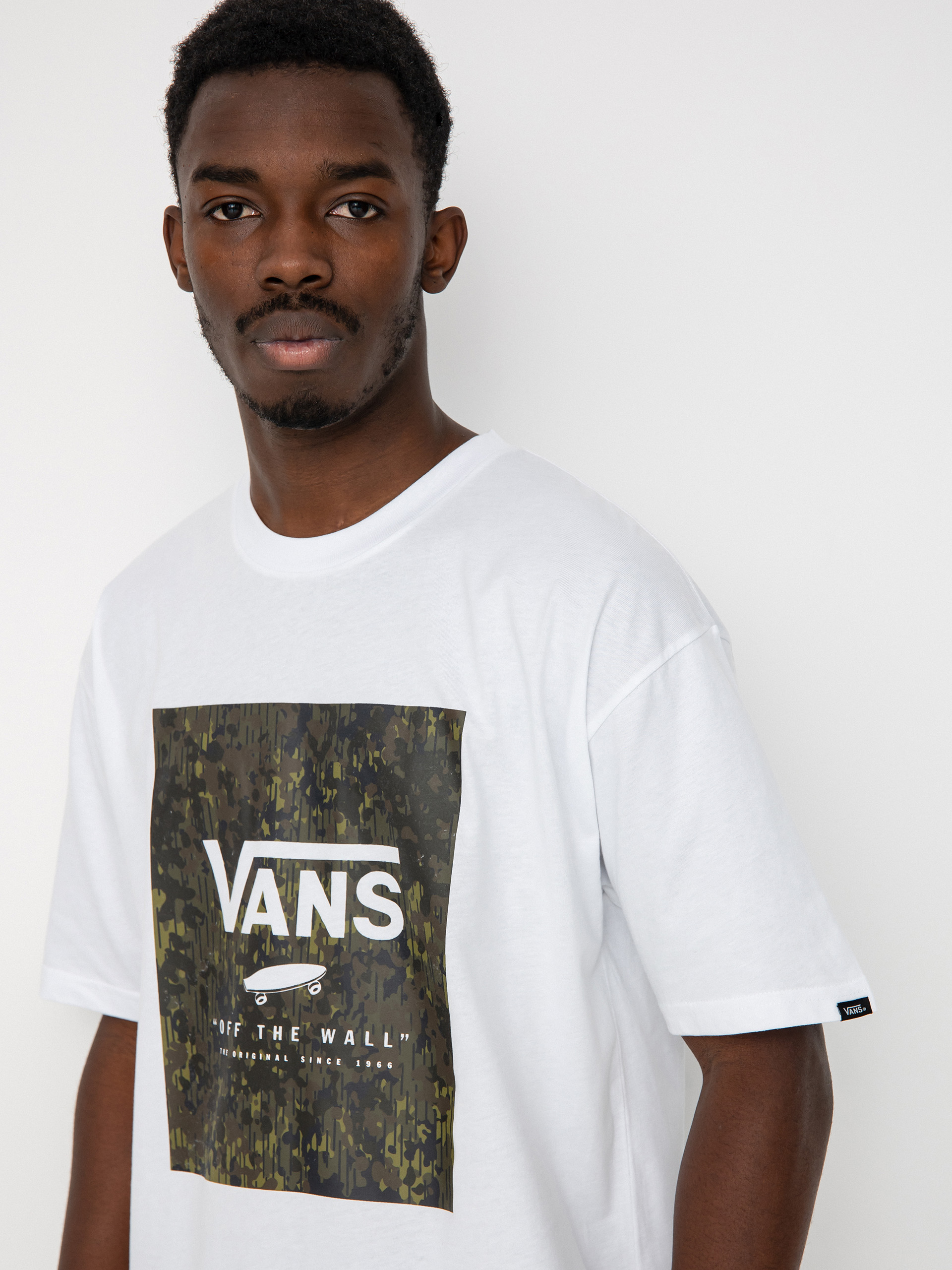 Vans Classic Print Box T-shirt (white/loden green)