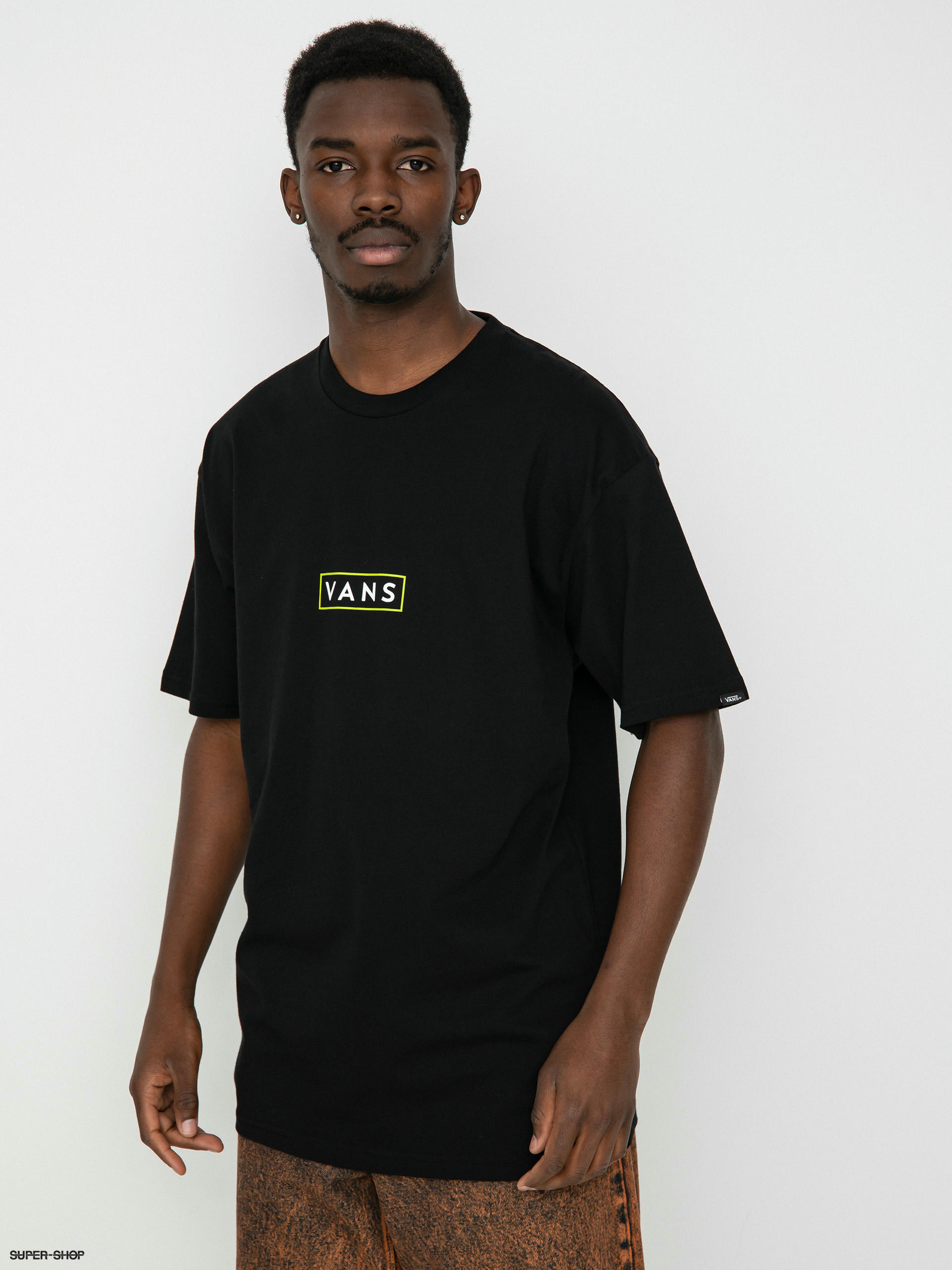 Vans Classic Easy Box T shirt black black lime green