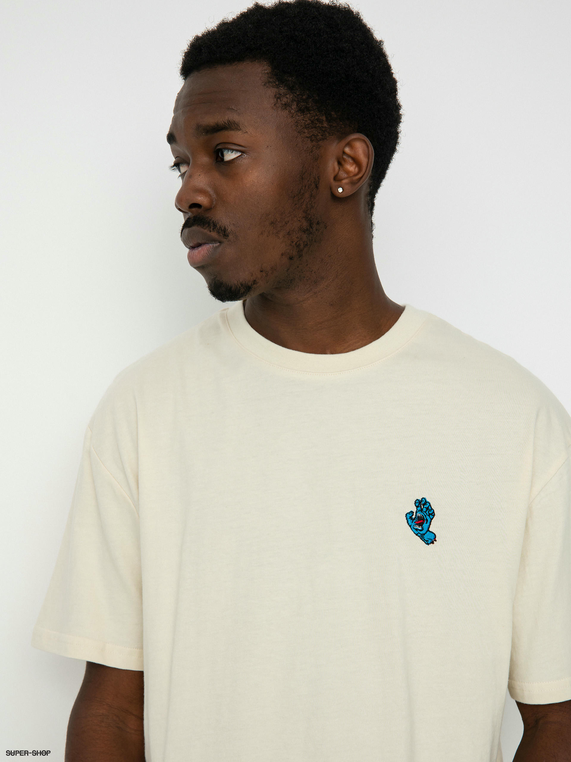 Santa Cruz Screaming Mini Hand T-shirt (off white)